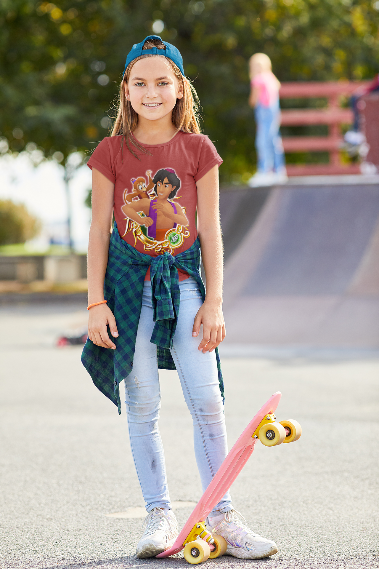 Cute Cartoon Half Sleeves T-Shirt For Girls -FunkyTeesClub