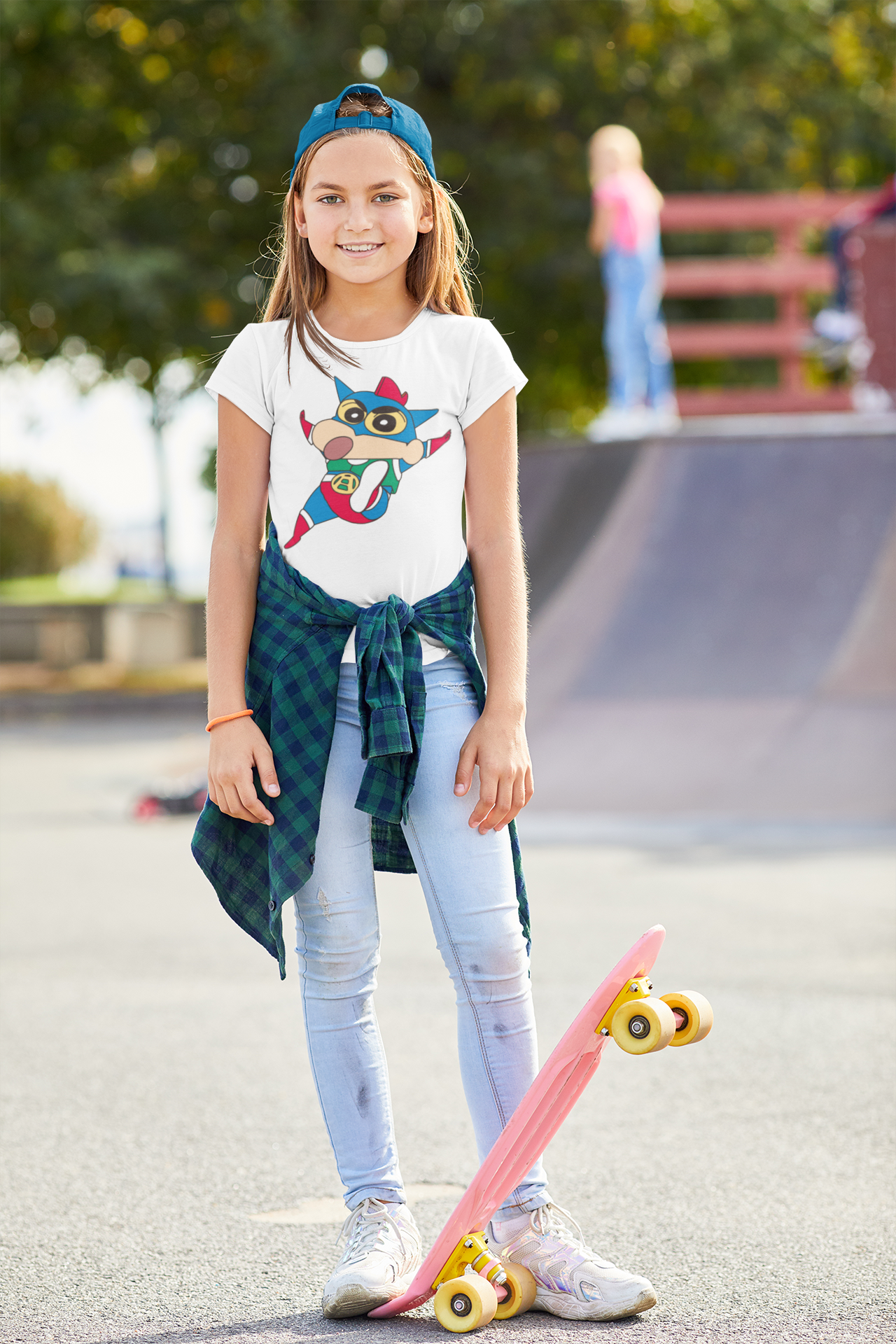 Cute Cartoon Half Sleeves T-Shirt For Girls -FunkyTeesClub