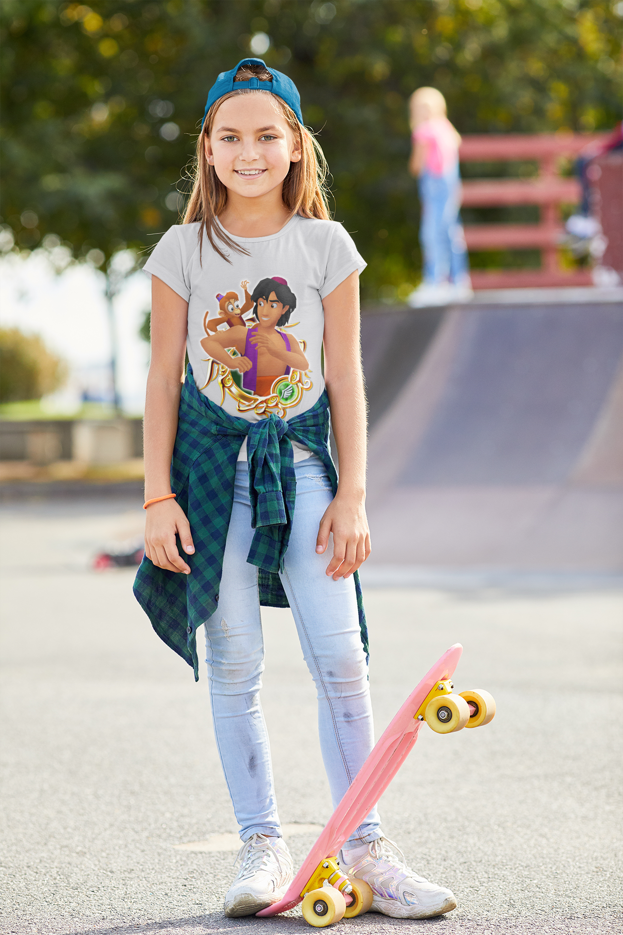 Cute Cartoon Half Sleeves T-Shirt For Girls -FunkyTeesClub
