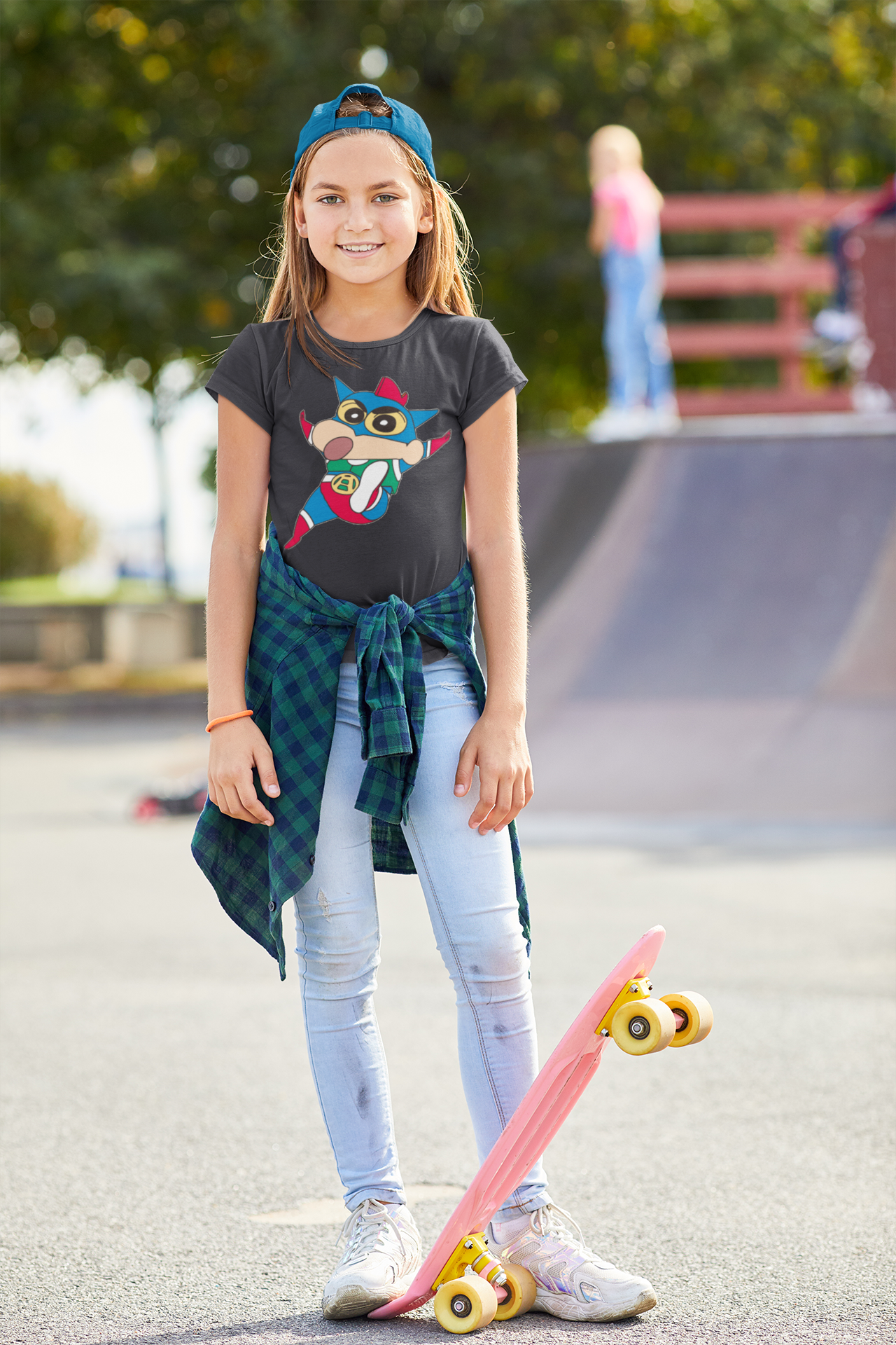 Cute Cartoon Half Sleeves T-Shirt For Girls -FunkyTeesClub