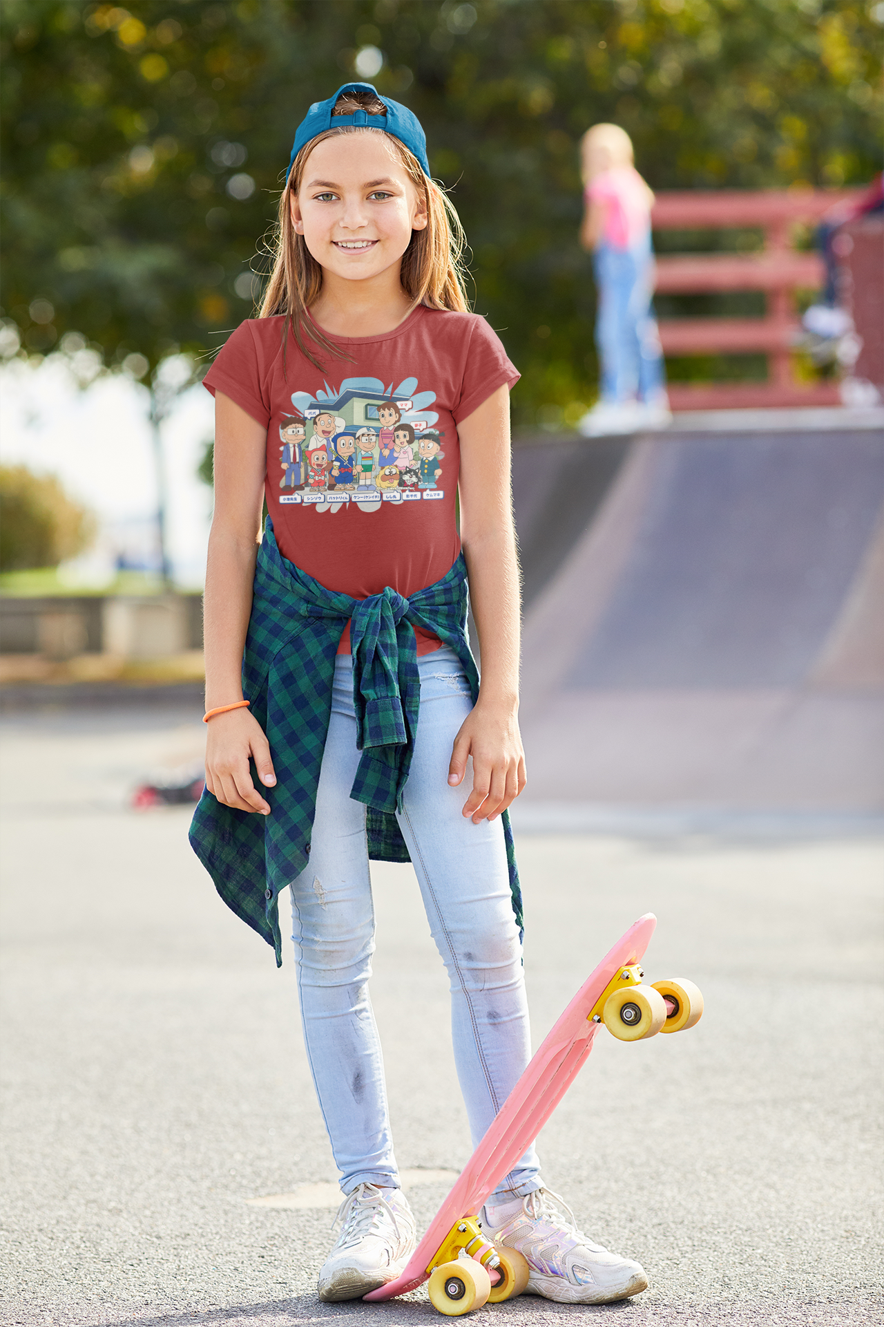 Cute Cartoon Half Sleeves T-Shirt For Girls -FunkyTeesClub