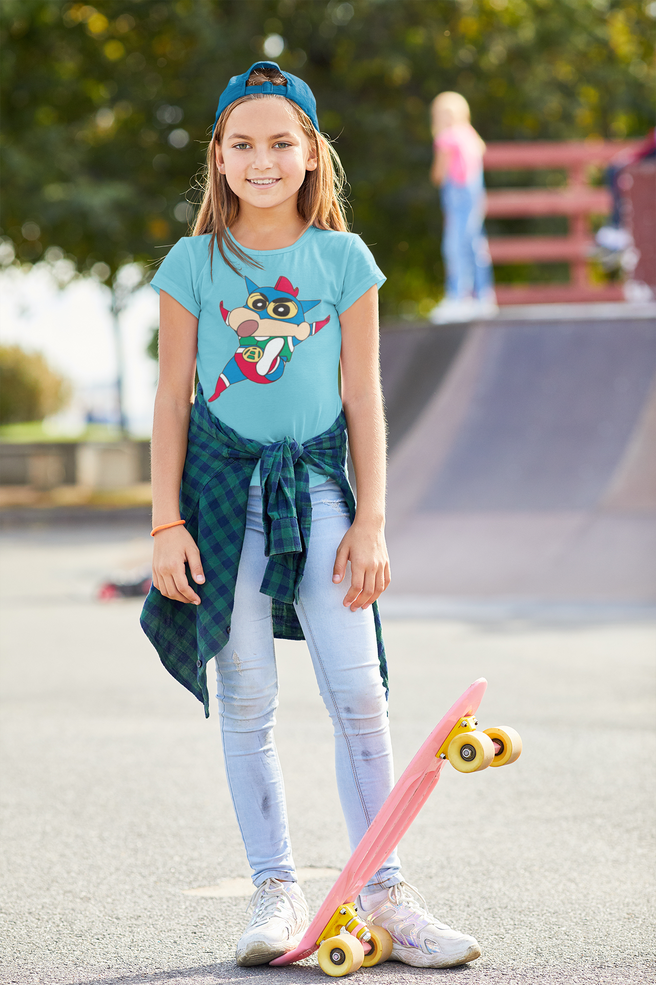 Cute Cartoon Half Sleeves T-Shirt For Girls -FunkyTeesClub