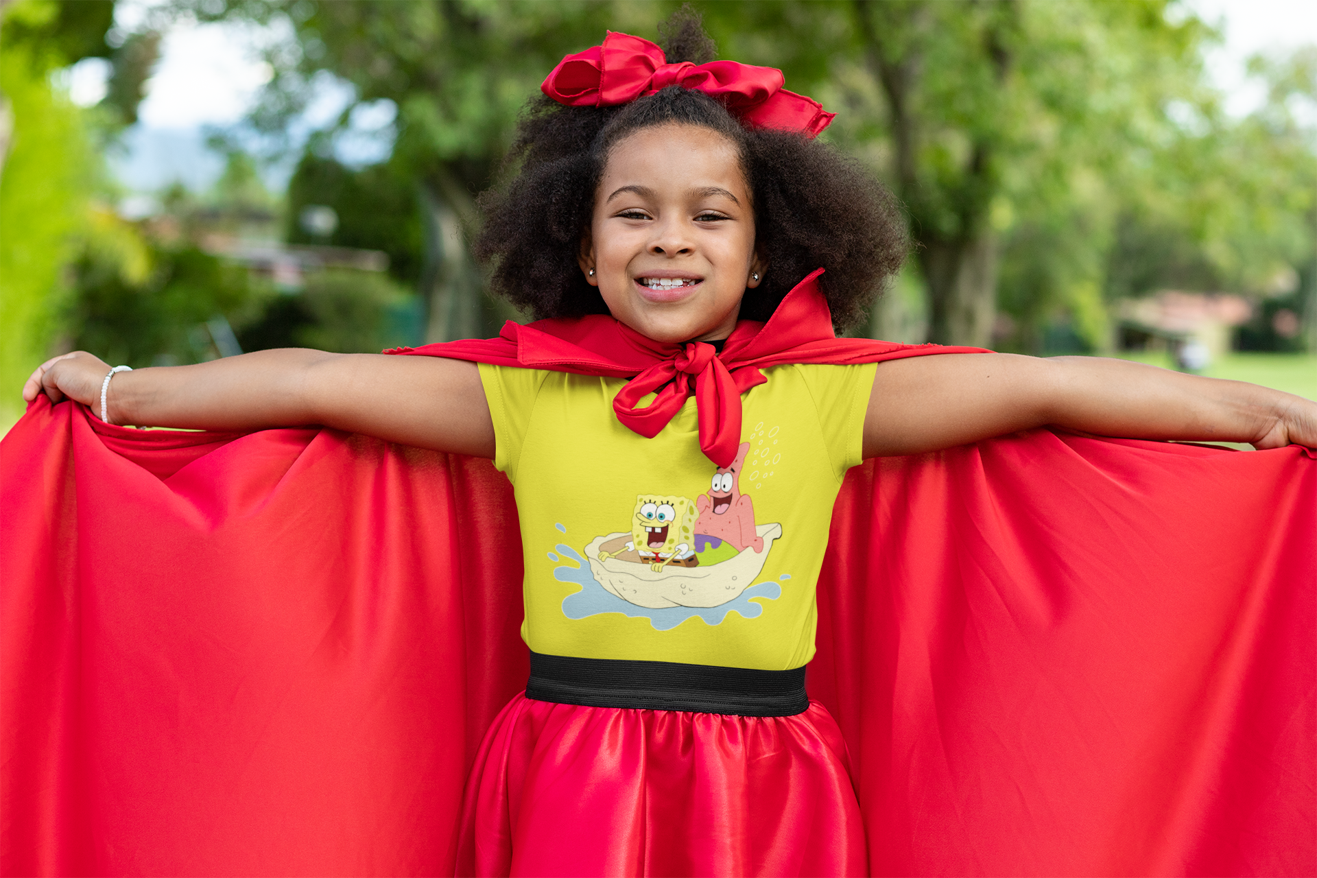 Cute Cartoon Half Sleeves T-Shirt For Girls -FunkyTeesClub