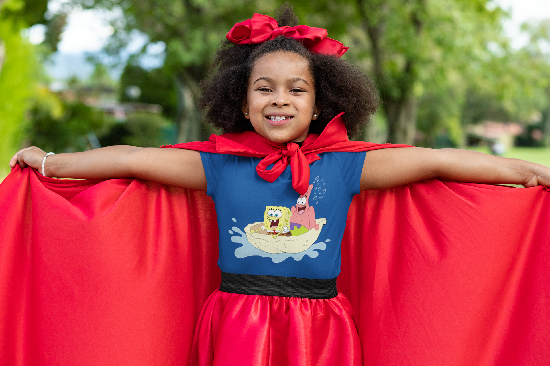 Cute Cartoon Half Sleeves T-Shirt For Girls -FunkyTeesClub