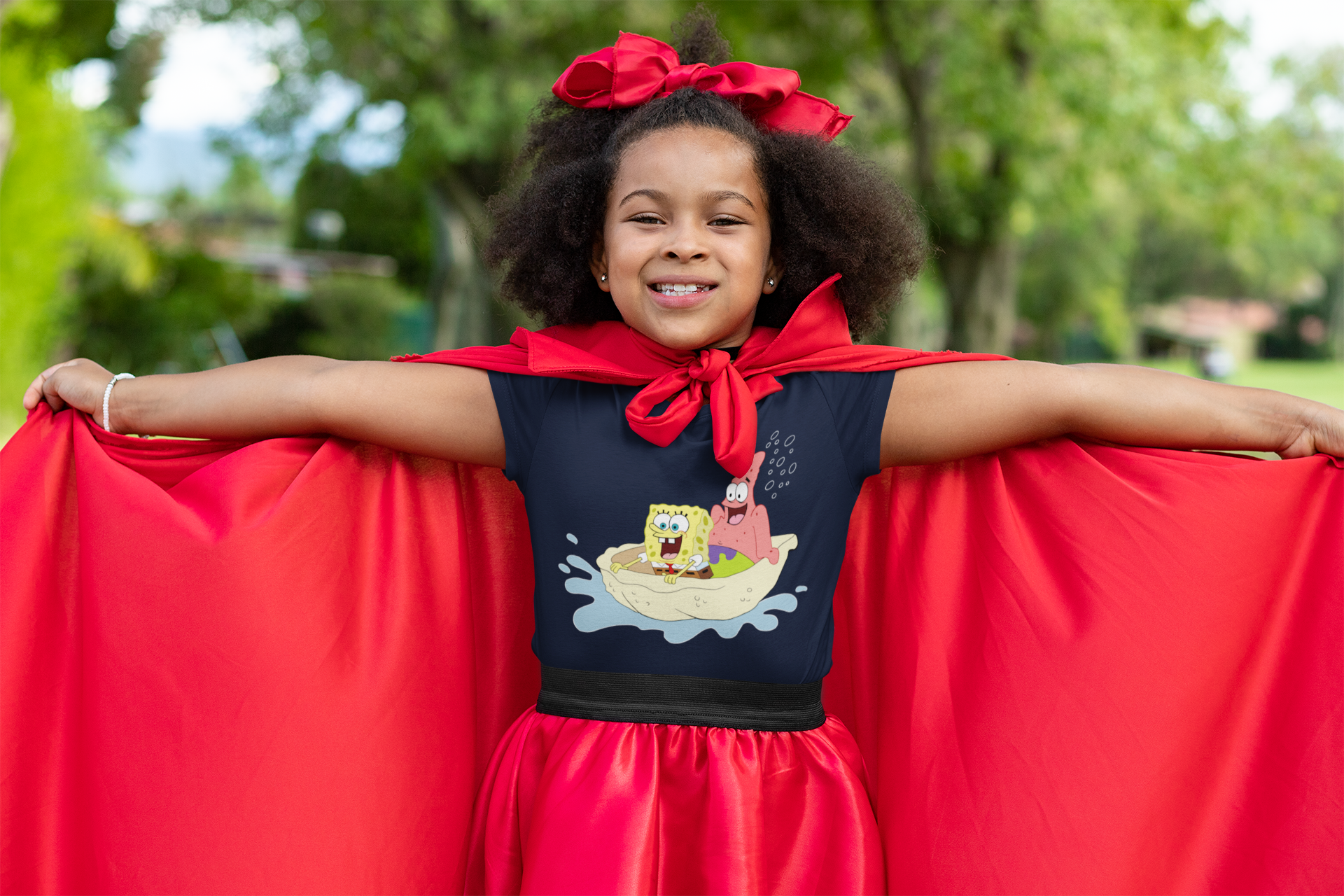 Cute Cartoon Half Sleeves T-Shirt For Girls -FunkyTeesClub