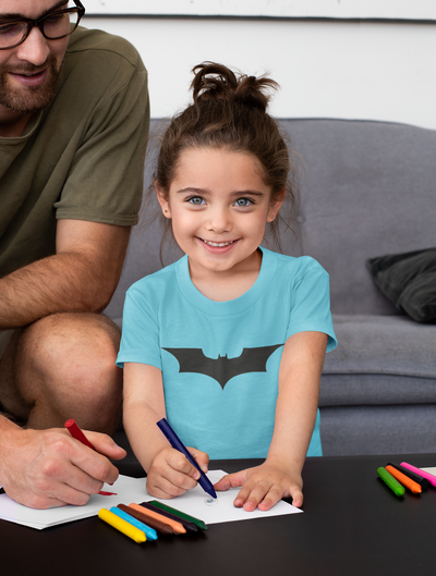 Superhero Half Sleeves T-Shirt For Girls -FunkyTeesClub