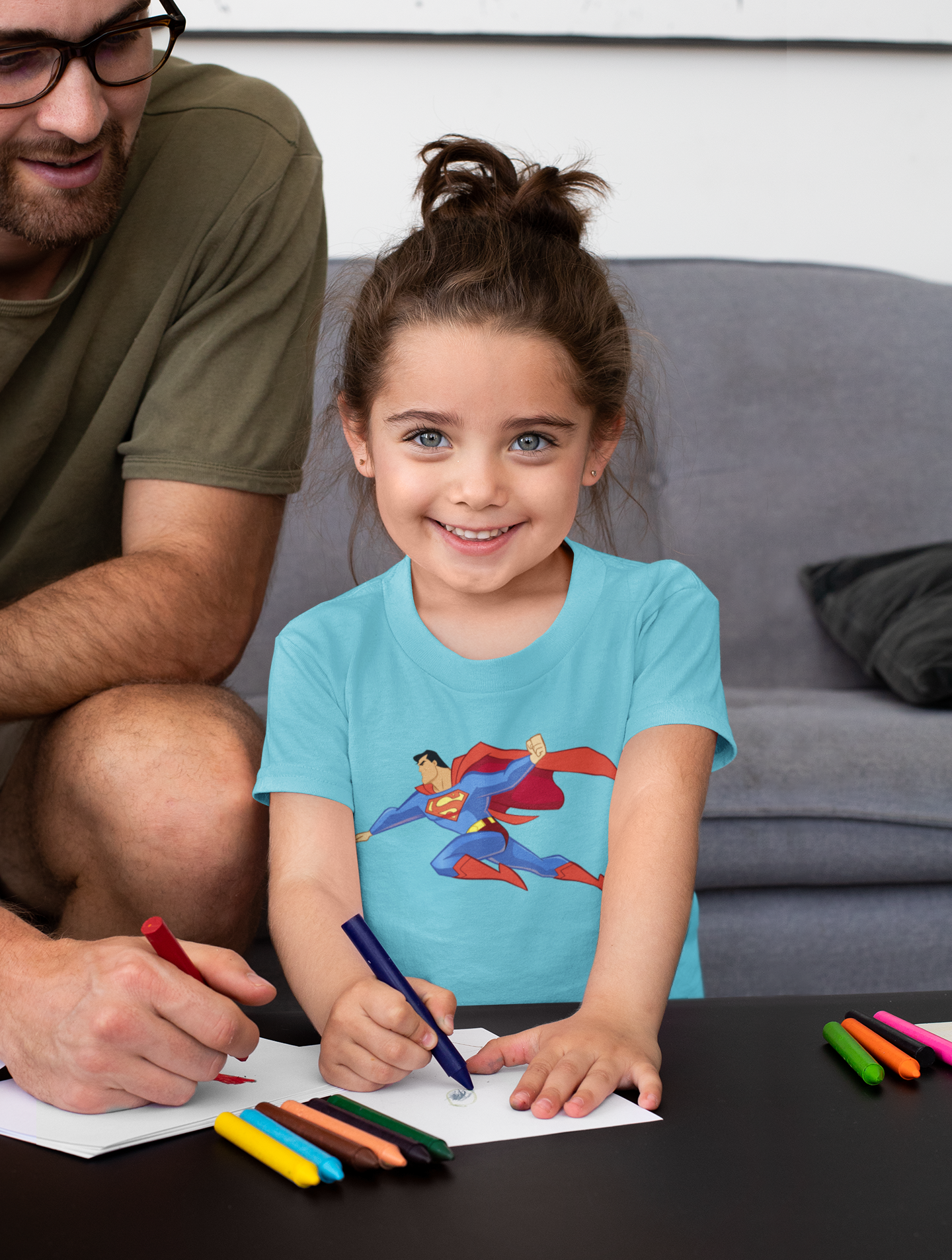 Superhero Half Sleeves T-Shirt For Girls -FunkyTeesClub