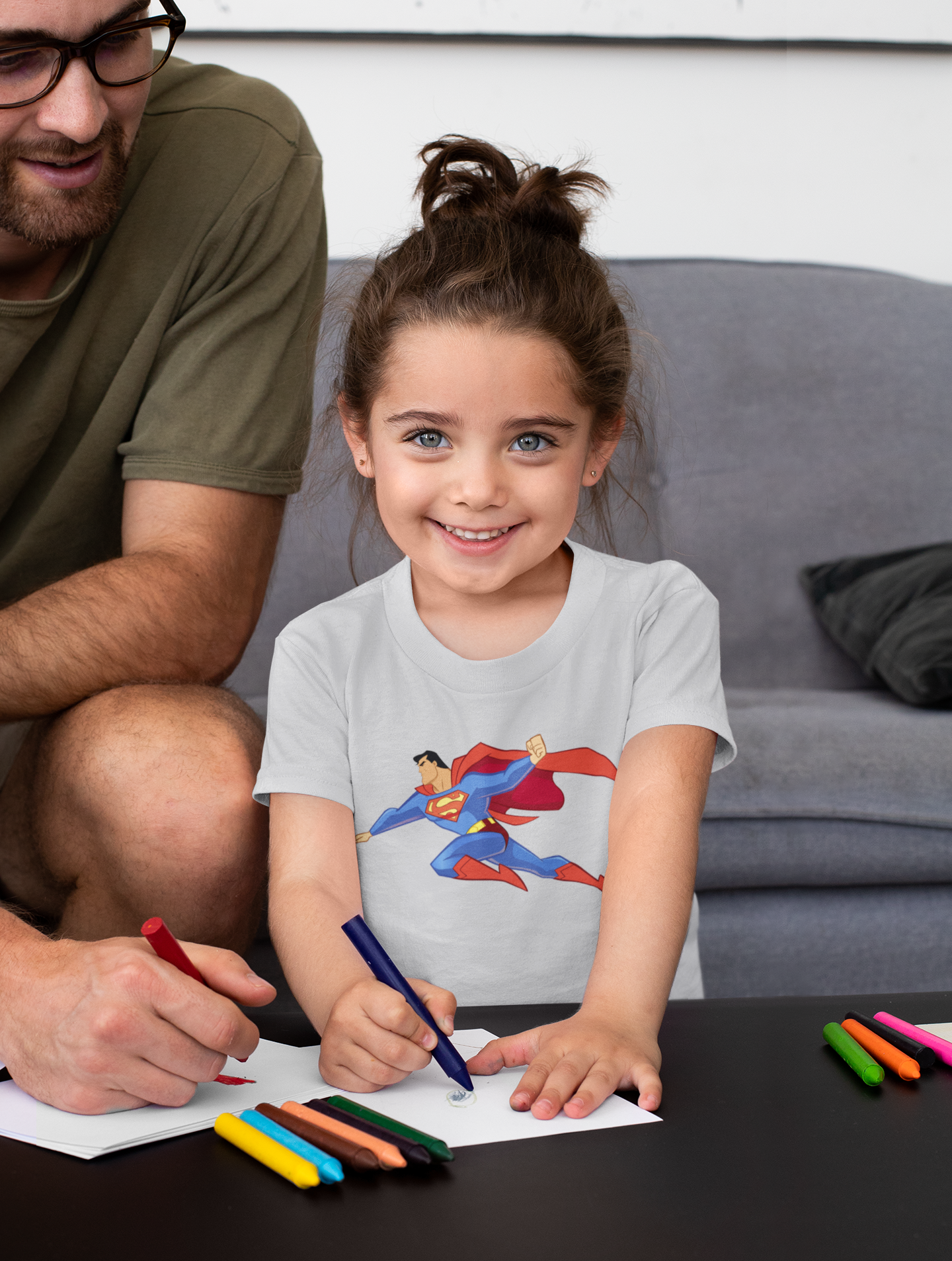 Superhero Half Sleeves T-Shirt For Girls -FunkyTeesClub