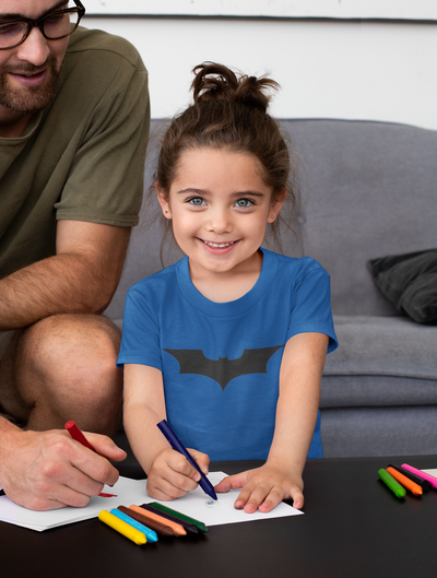 Superhero Half Sleeves T-Shirt For Girls -FunkyTeesClub