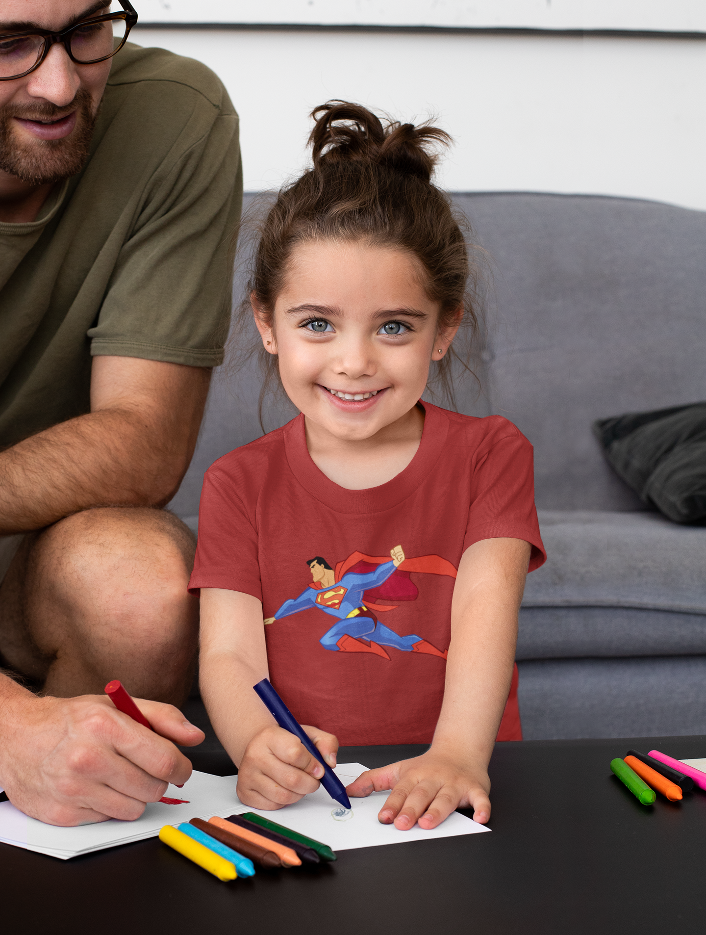 Superhero Half Sleeves T-Shirt For Girls -FunkyTeesClub