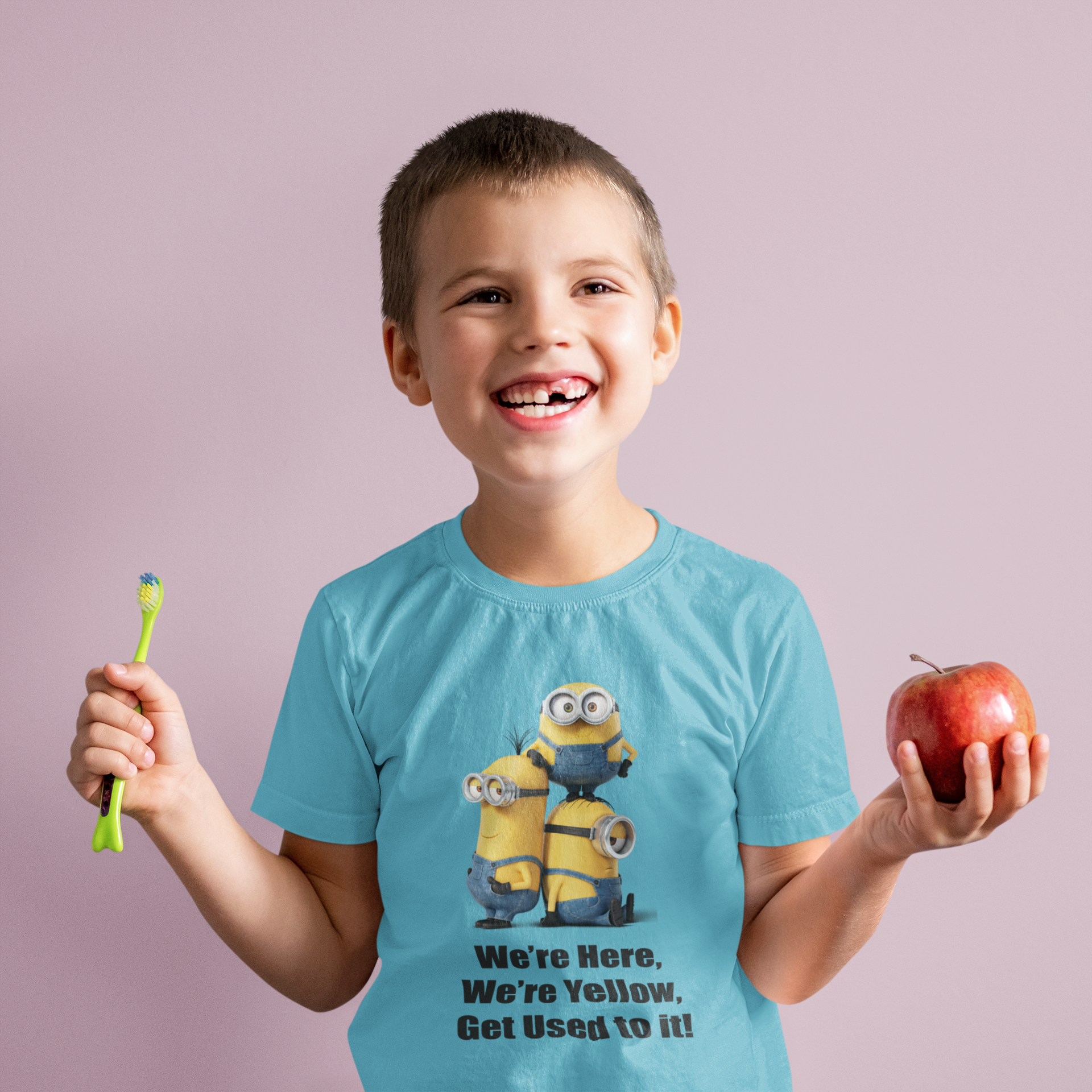 Cartoon Quotes Half Sleeves T-Shirt for Boy-FunkyTeesClub