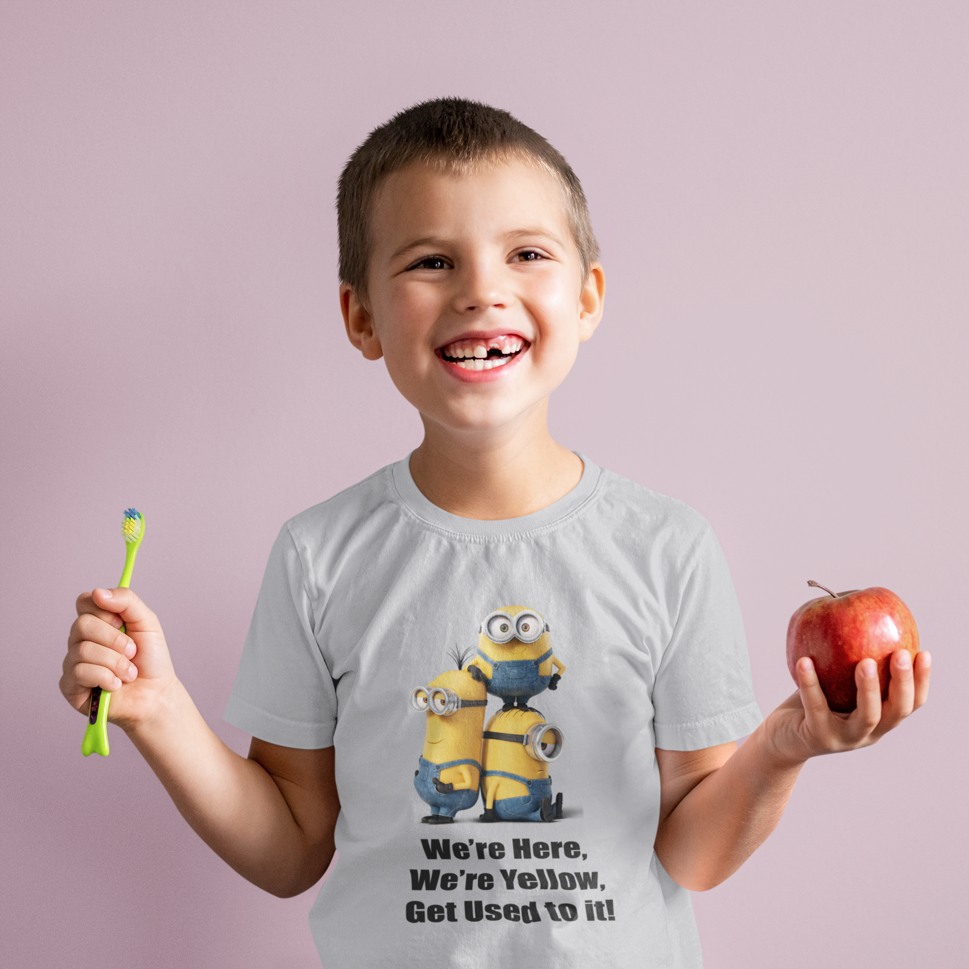 Cartoon Quotes Half Sleeves T-Shirt for Boy-FunkyTeesClub