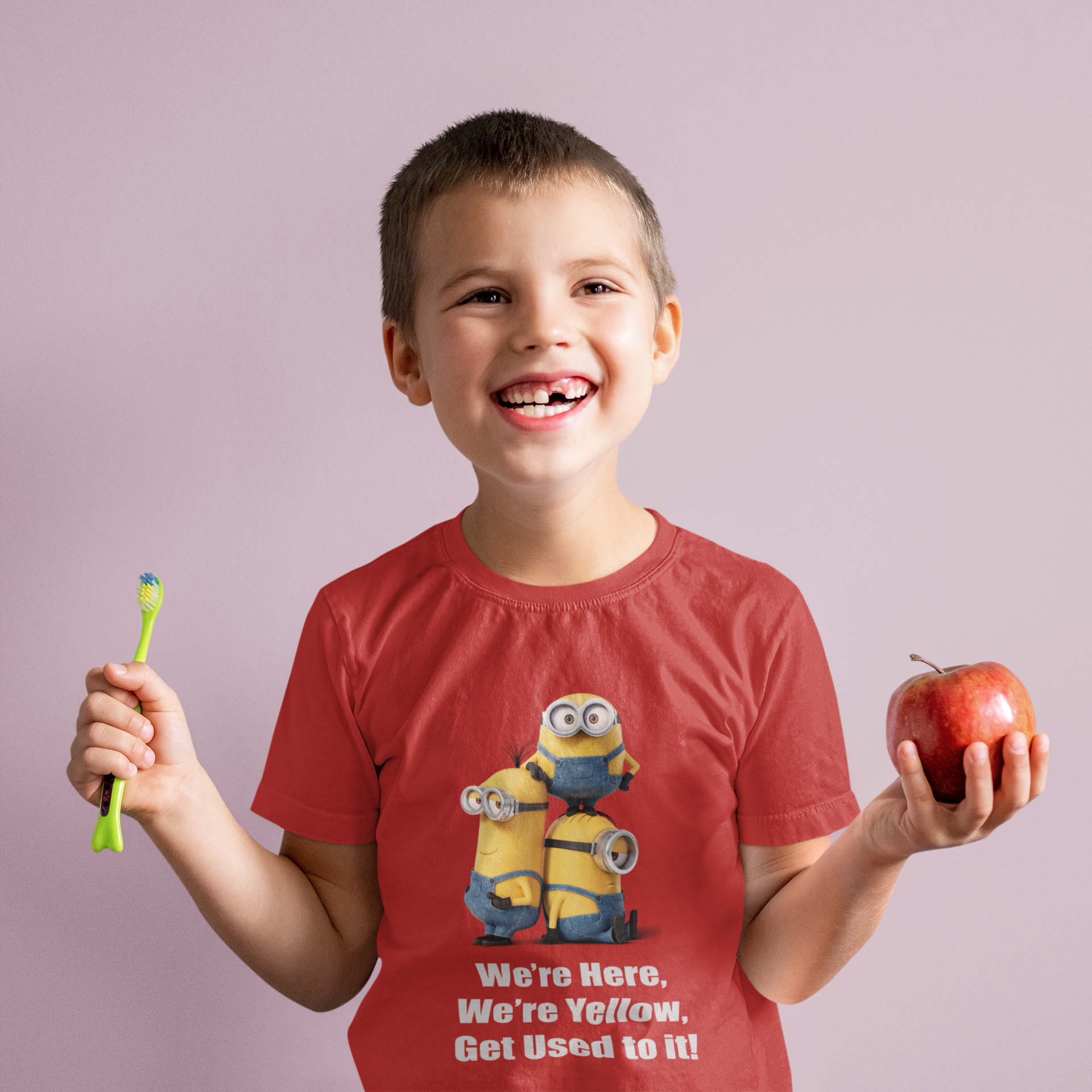 Cartoon Quotes Half Sleeves T-Shirt for Boy-FunkyTeesClub