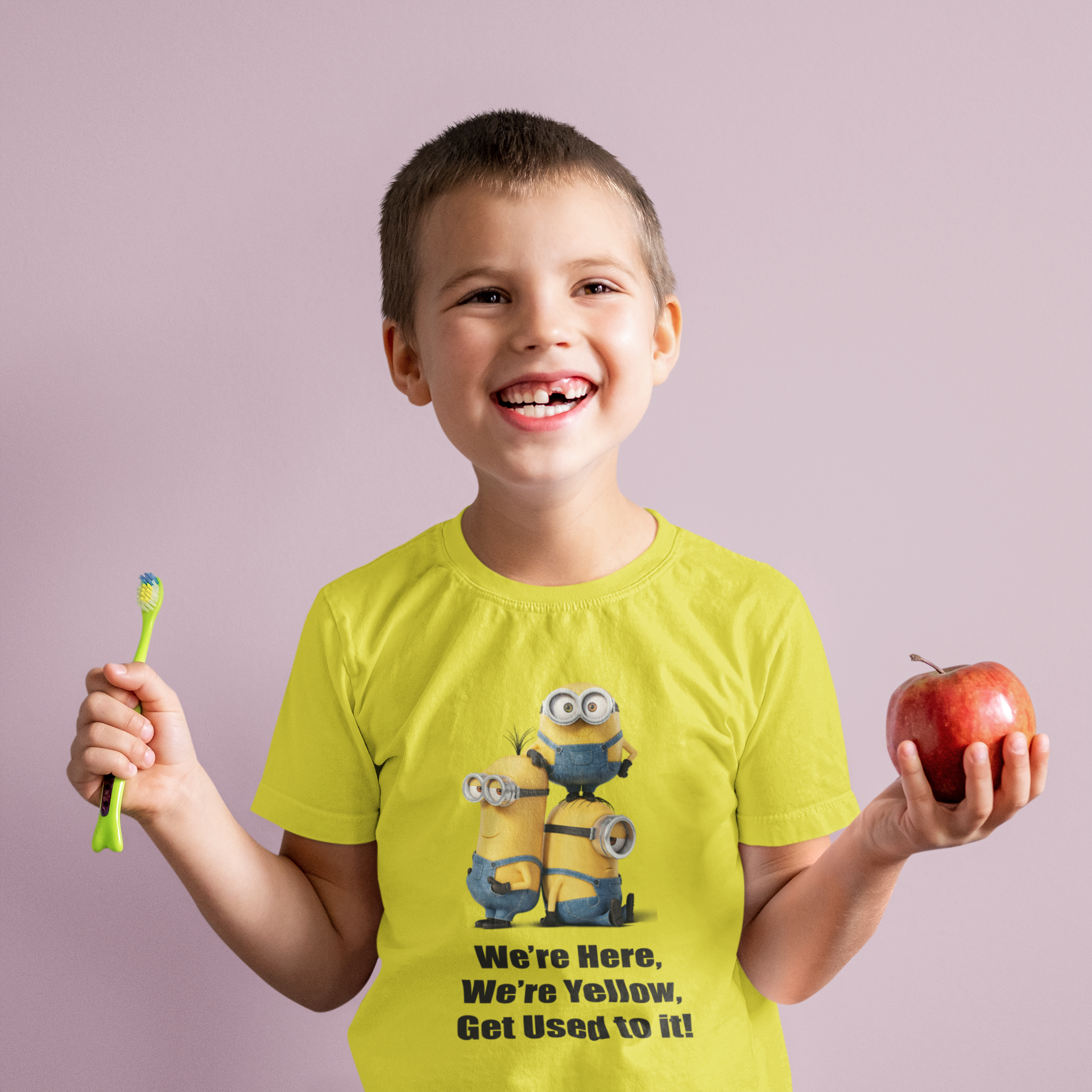 Cartoon Quotes Half Sleeves T-Shirt for Boy-FunkyTeesClub