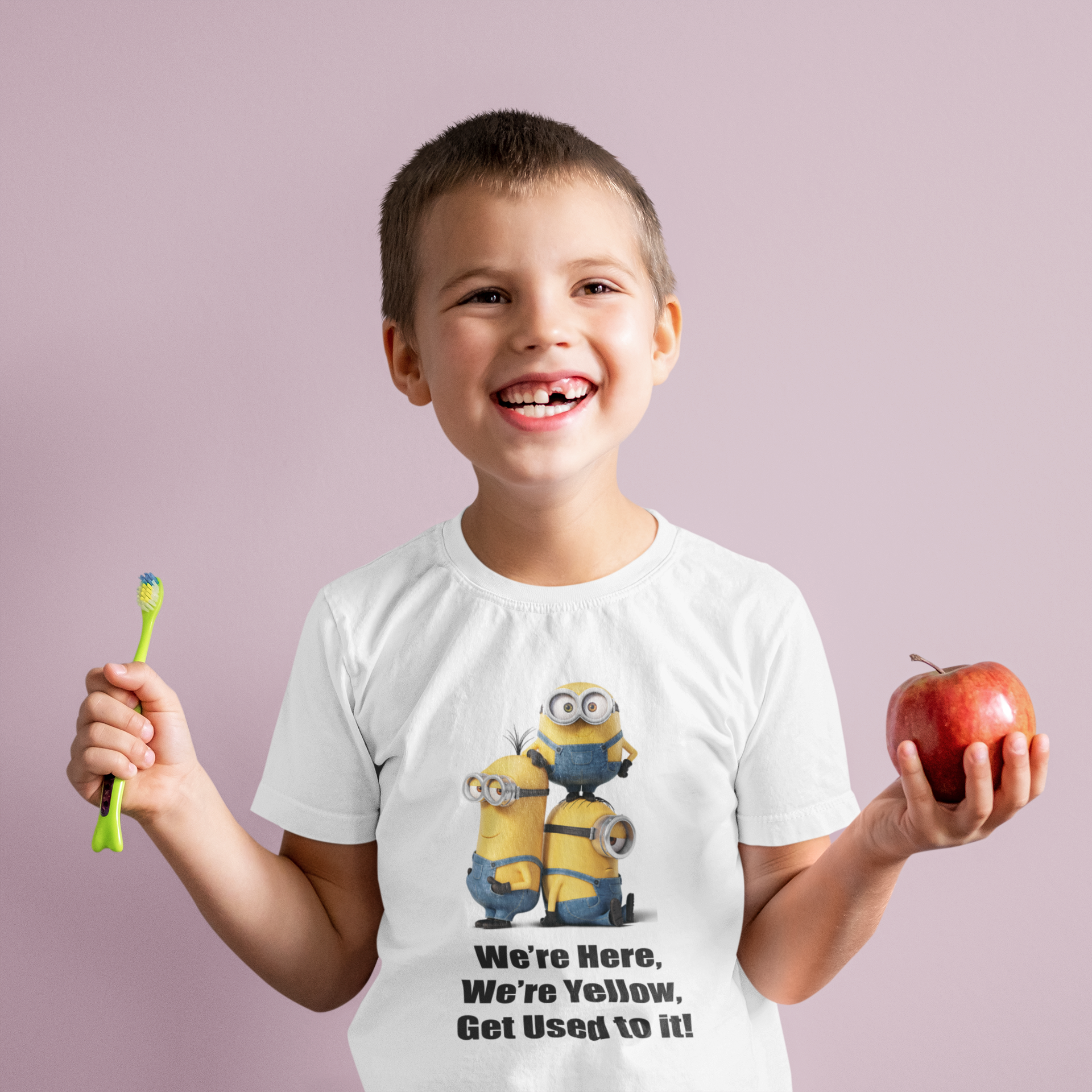 Cartoon Quotes Half Sleeves T-Shirt for Boy-FunkyTeesClub