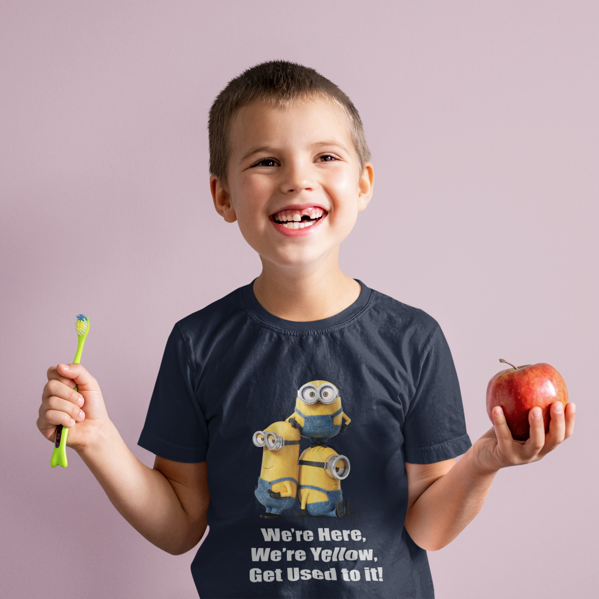 Cartoon Quotes Half Sleeves T-Shirt for Boy-FunkyTeesClub