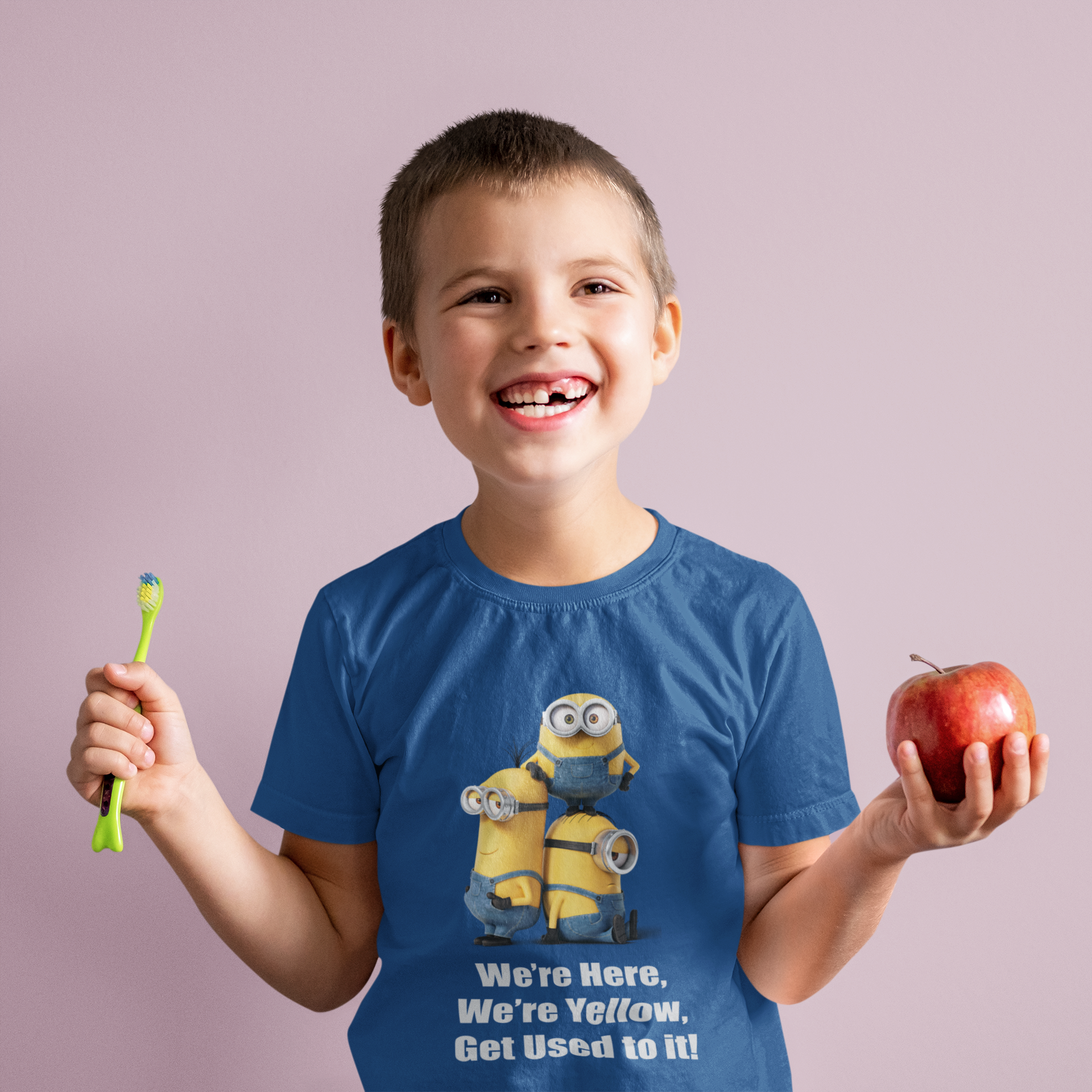 Cartoon Quotes Half Sleeves T-Shirt for Boy-FunkyTeesClub