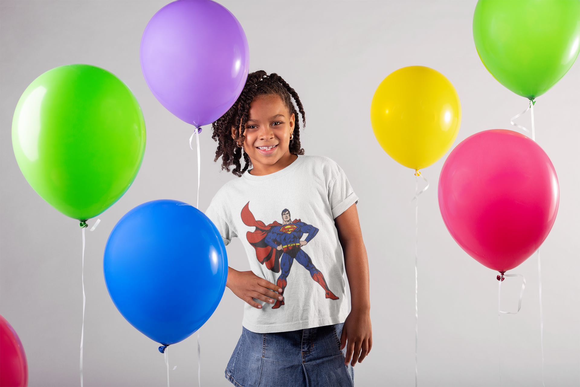 Superhero Half Sleeves T-Shirt For Girls -FunkyTeesClub
