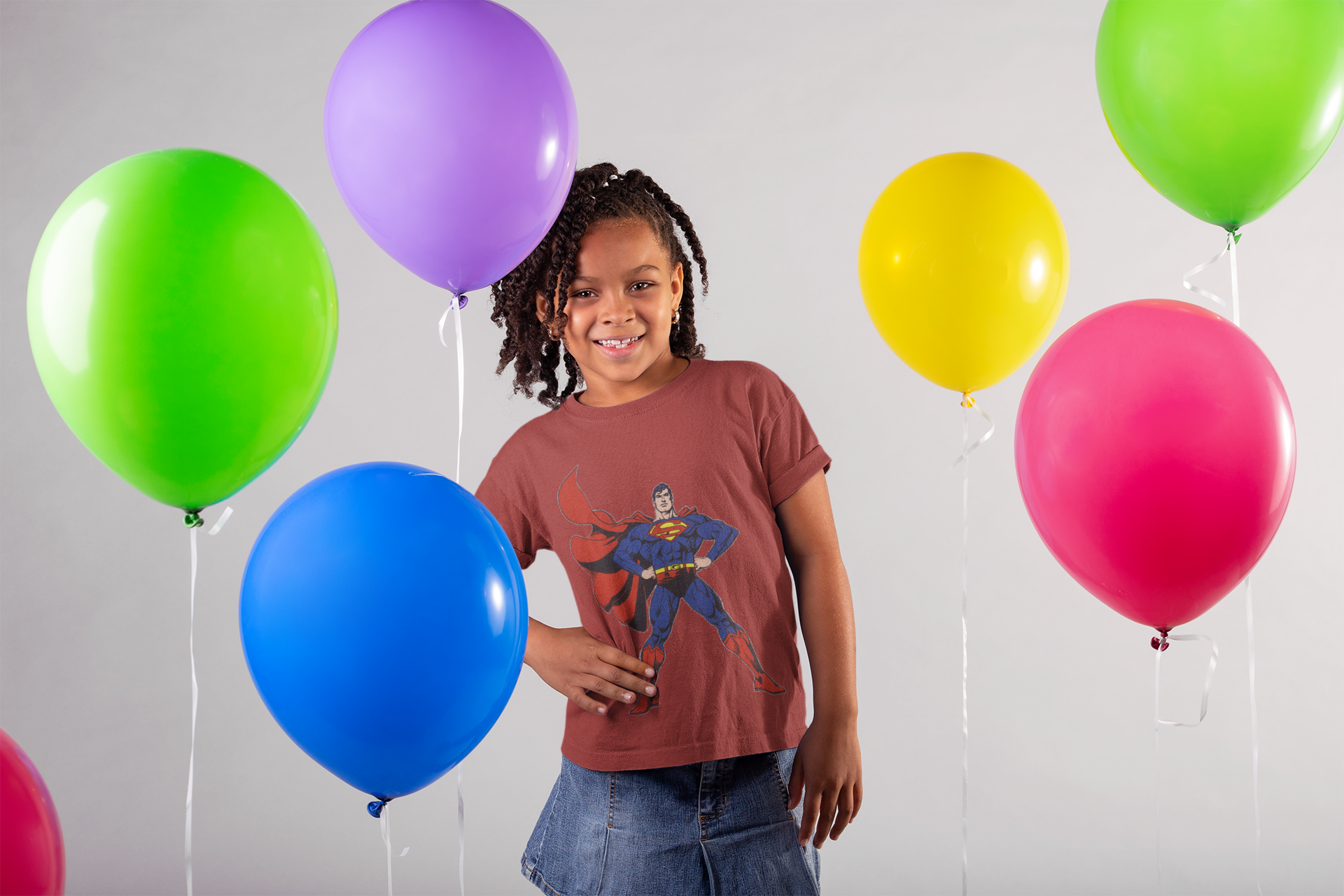 Superhero Half Sleeves T-Shirt For Girls -FunkyTeesClub