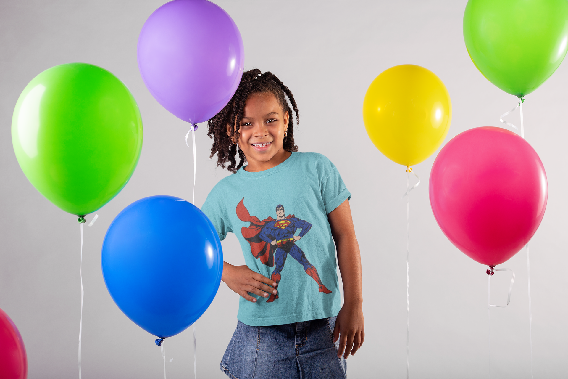 Superhero Half Sleeves T-Shirt For Girls -FunkyTeesClub