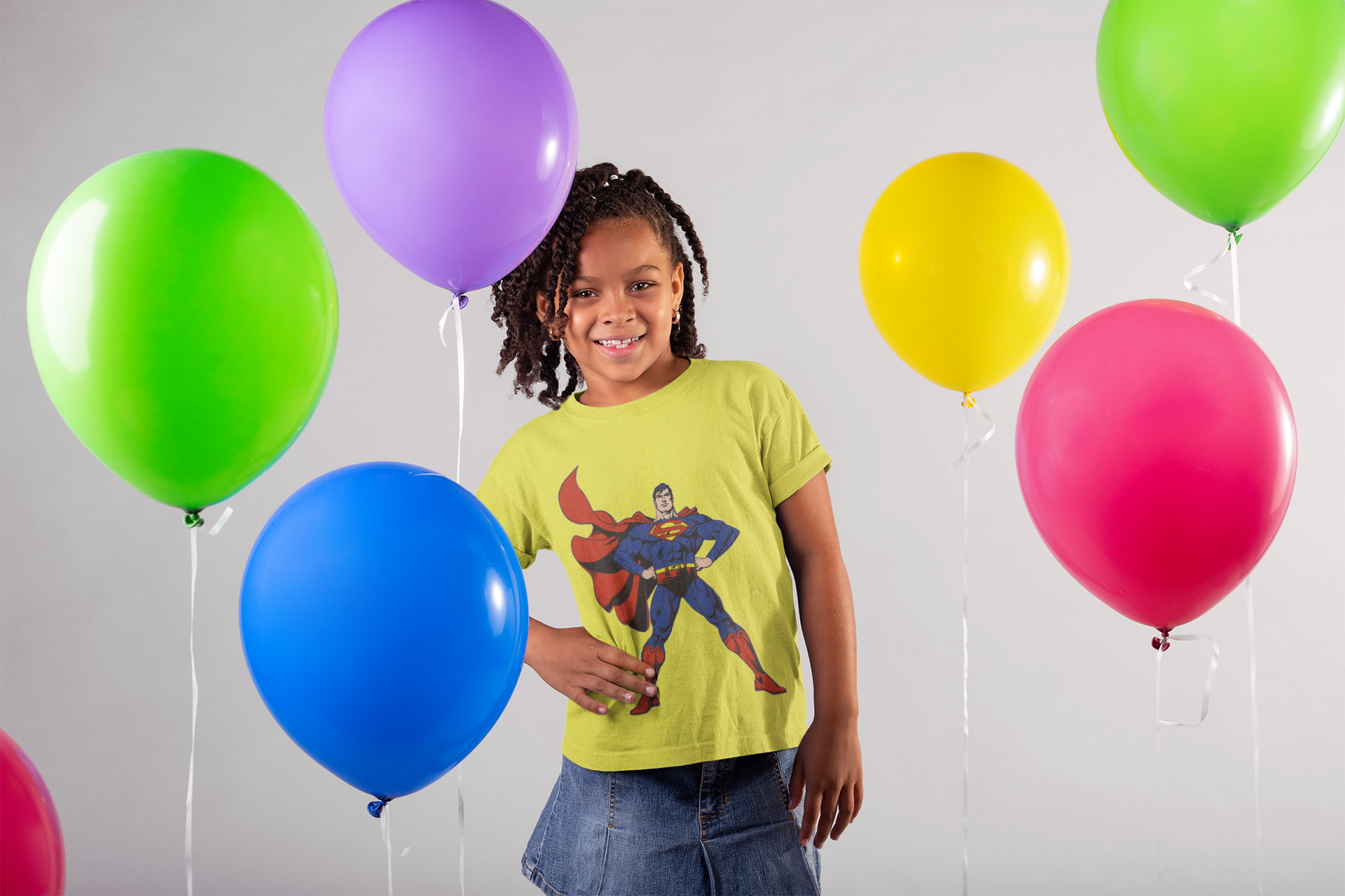 Superhero Half Sleeves T-Shirt For Girls -FunkyTeesClub