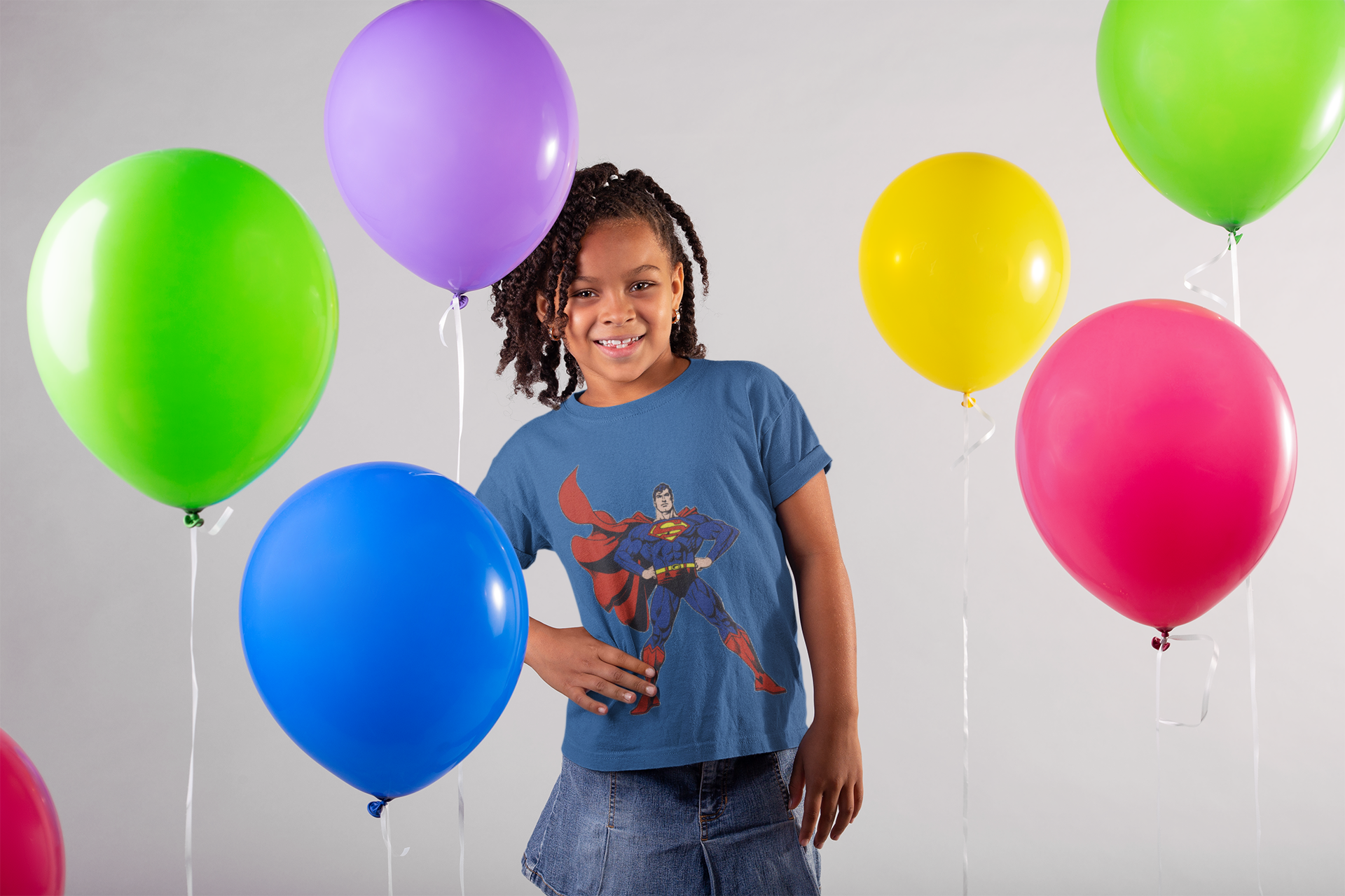 Superhero Half Sleeves T-Shirt For Girls -FunkyTeesClub