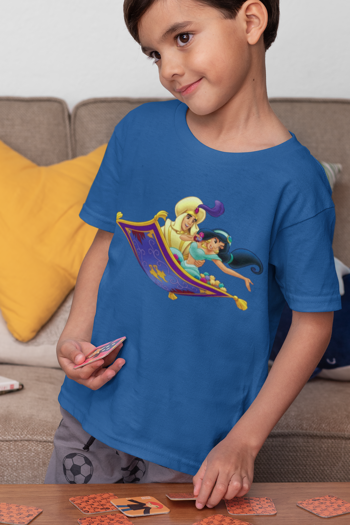 Cute Cartoon Half Sleeves T-Shirt for Boy-FunkyTeesClub