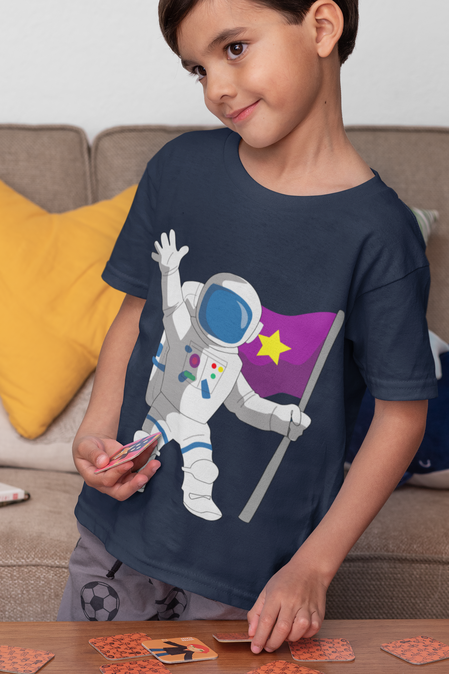 Future Astronaut Half Sleeves T-Shirt for Boy-FunkyTeesClub