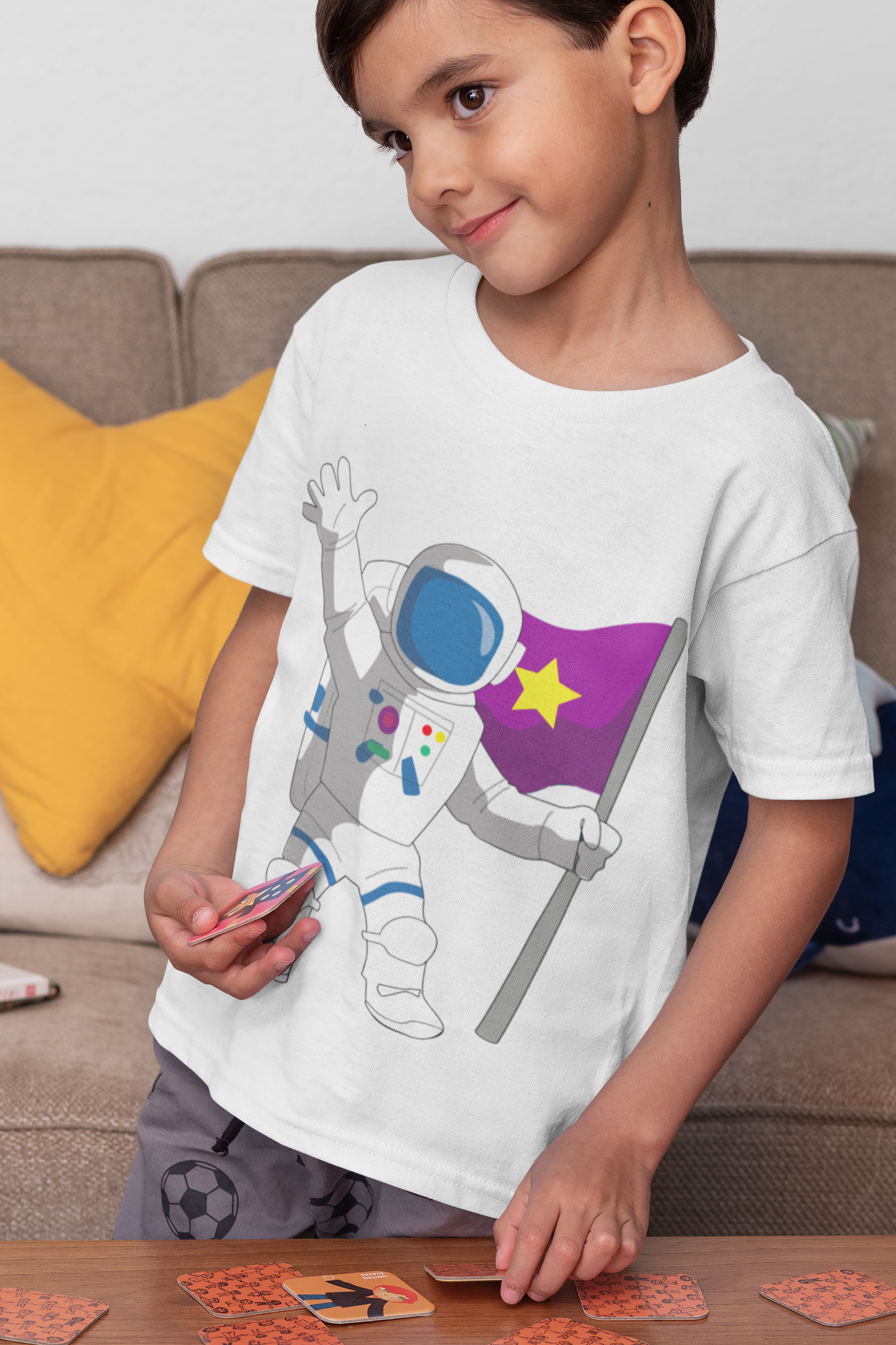 Future Astronaut Half Sleeves T-Shirt for Boy-FunkyTeesClub