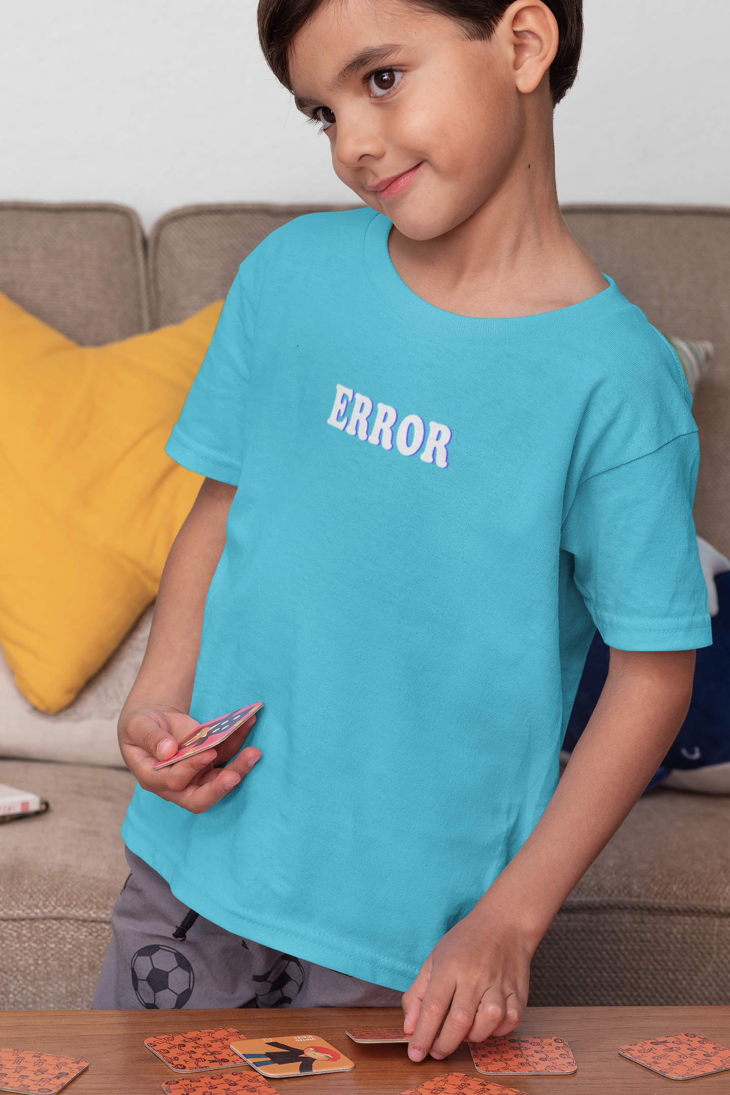 Error Minimals Half Sleeves T-Shirt for Boy-FunkyTeesClub