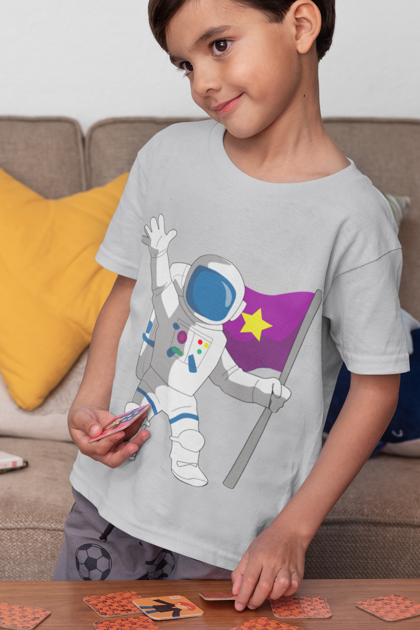 Future Astronaut Half Sleeves T-Shirt for Boy-FunkyTeesClub