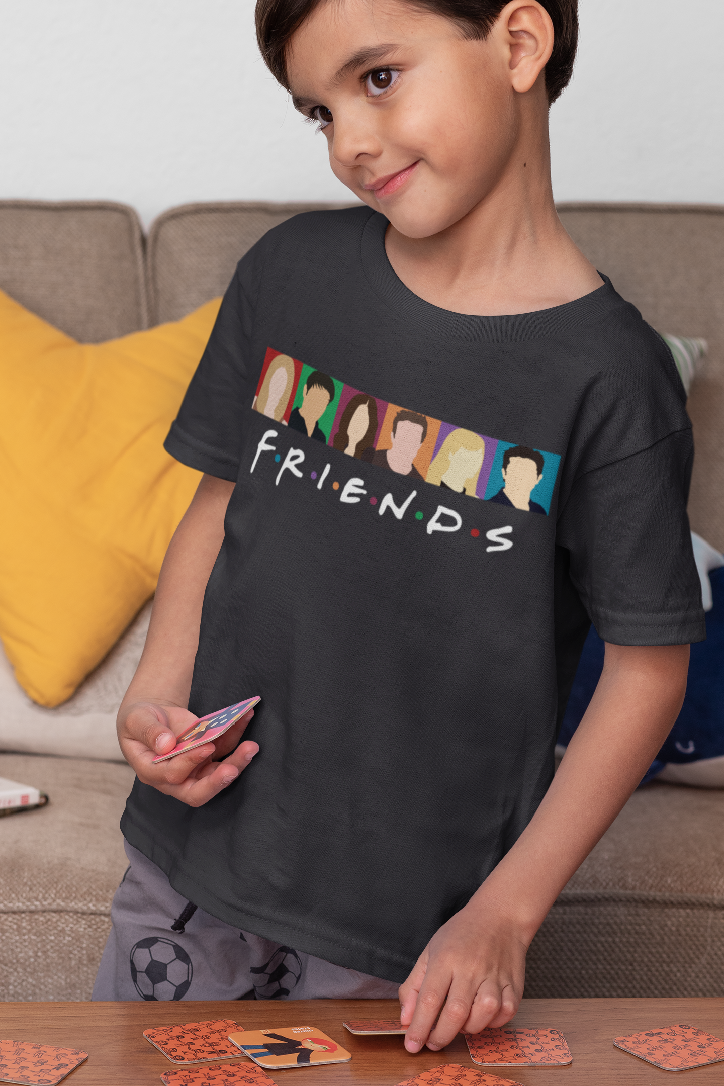 F.R.I.E.N.D.S Friends Web Series Half Sleeves T-Shirt for Boy-FunkyTeesClub