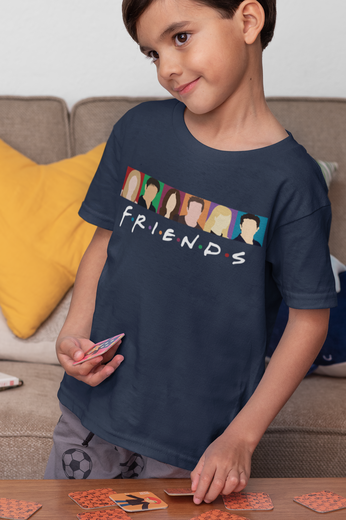 F.R.I.E.N.D.S Friends Web Series Half Sleeves T-Shirt for Boy-FunkyTeesClub
