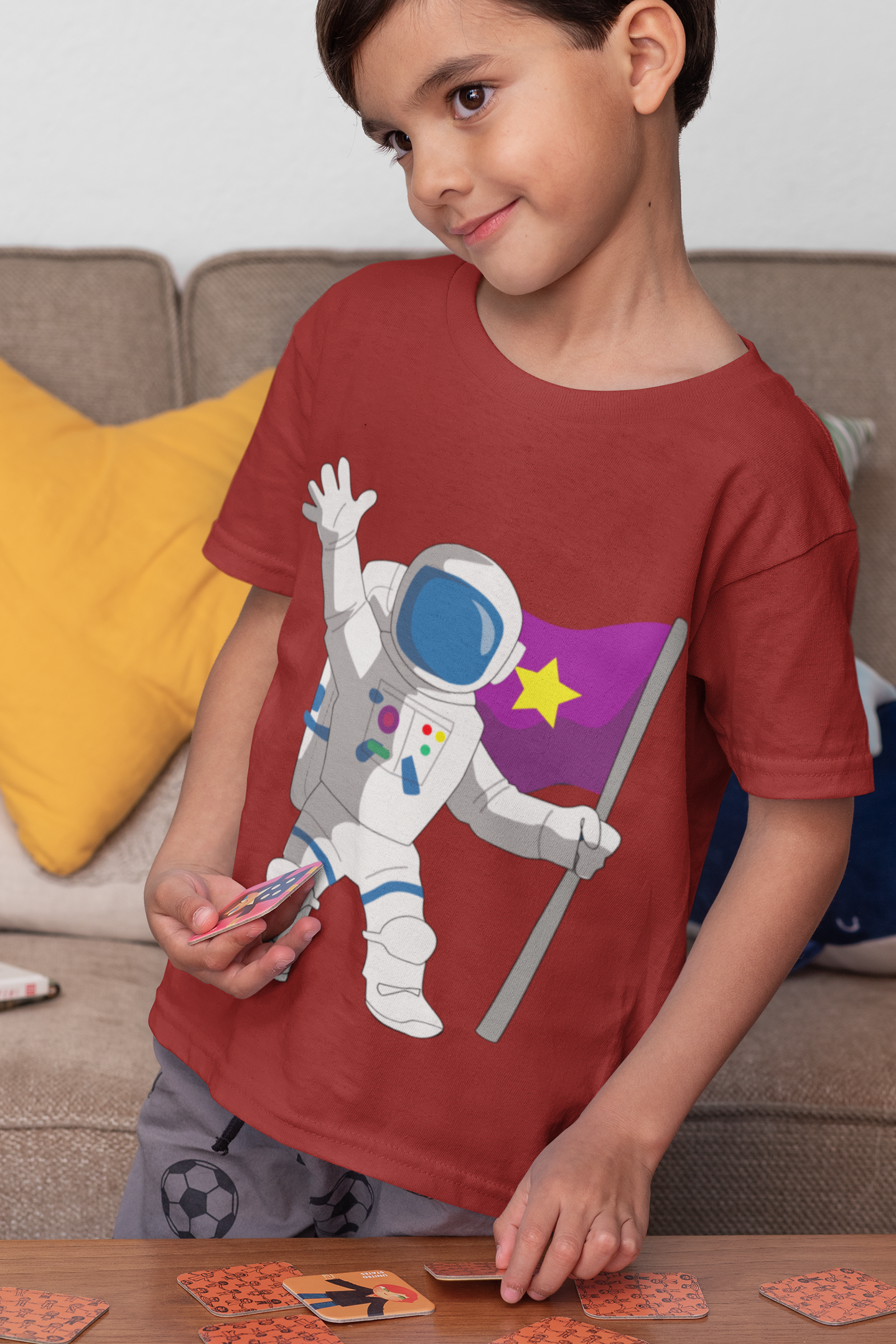 Future Astronaut Half Sleeves T-Shirt for Boy-FunkyTeesClub