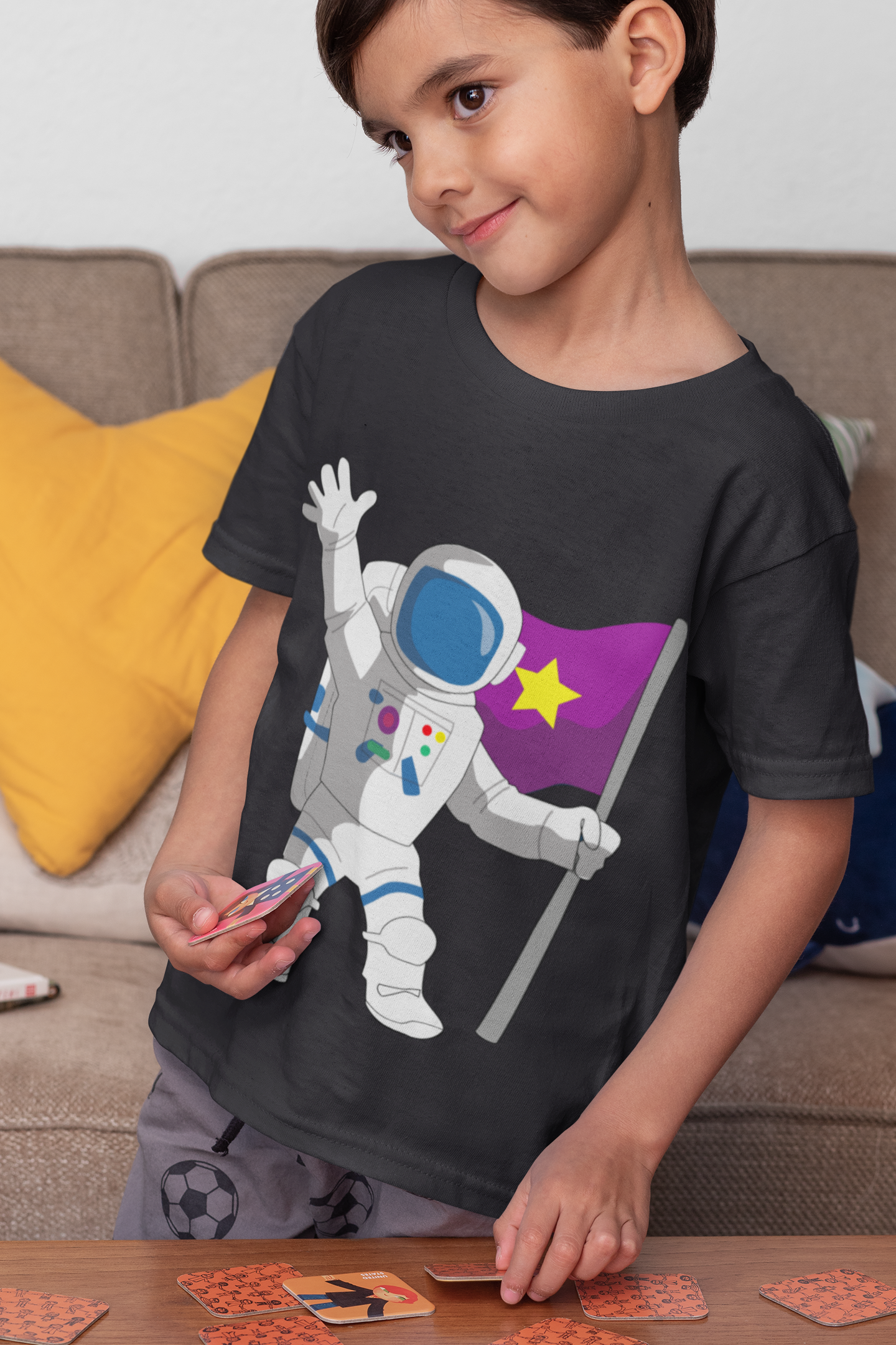 Future Astronaut Half Sleeves T-Shirt for Boy-FunkyTeesClub