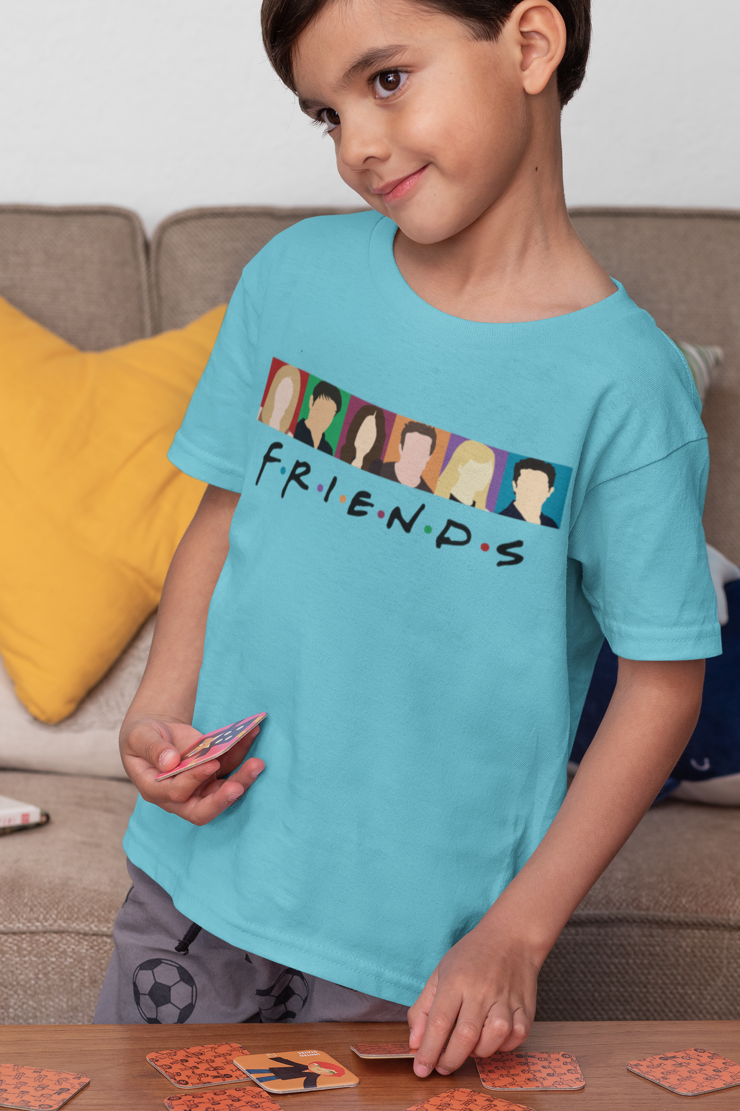 F.R.I.E.N.D.S Friends Web Series Half Sleeves T-Shirt for Boy-FunkyTeesClub