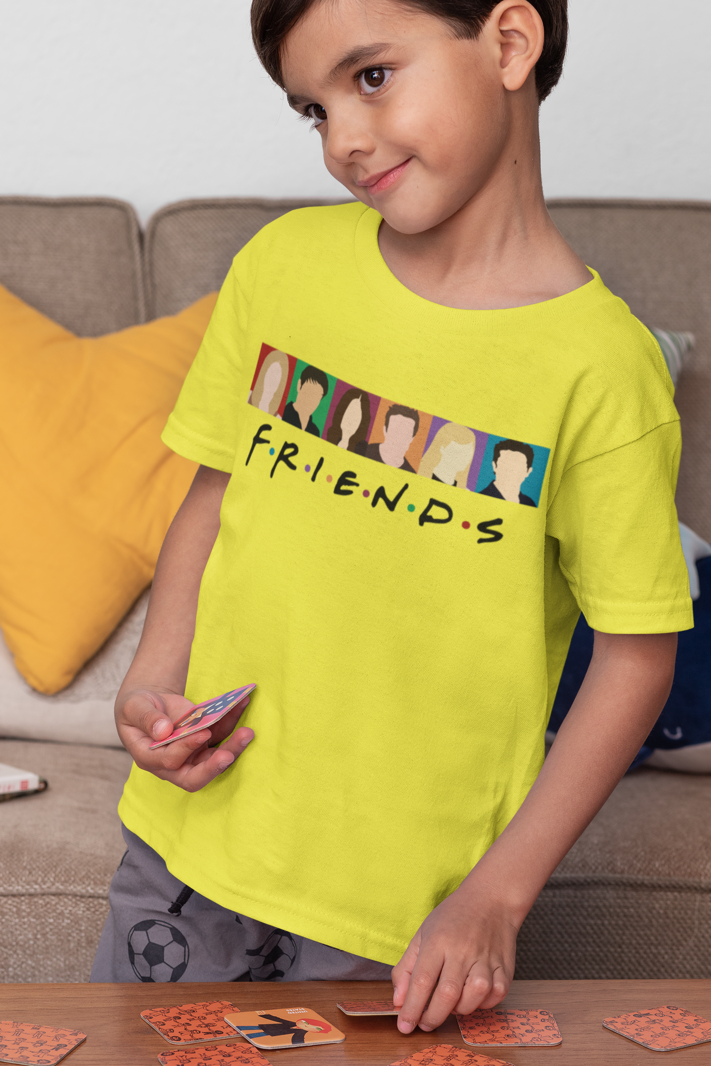 F.R.I.E.N.D.S Friends Web Series Half Sleeves T-Shirt for Boy-FunkyTeesClub