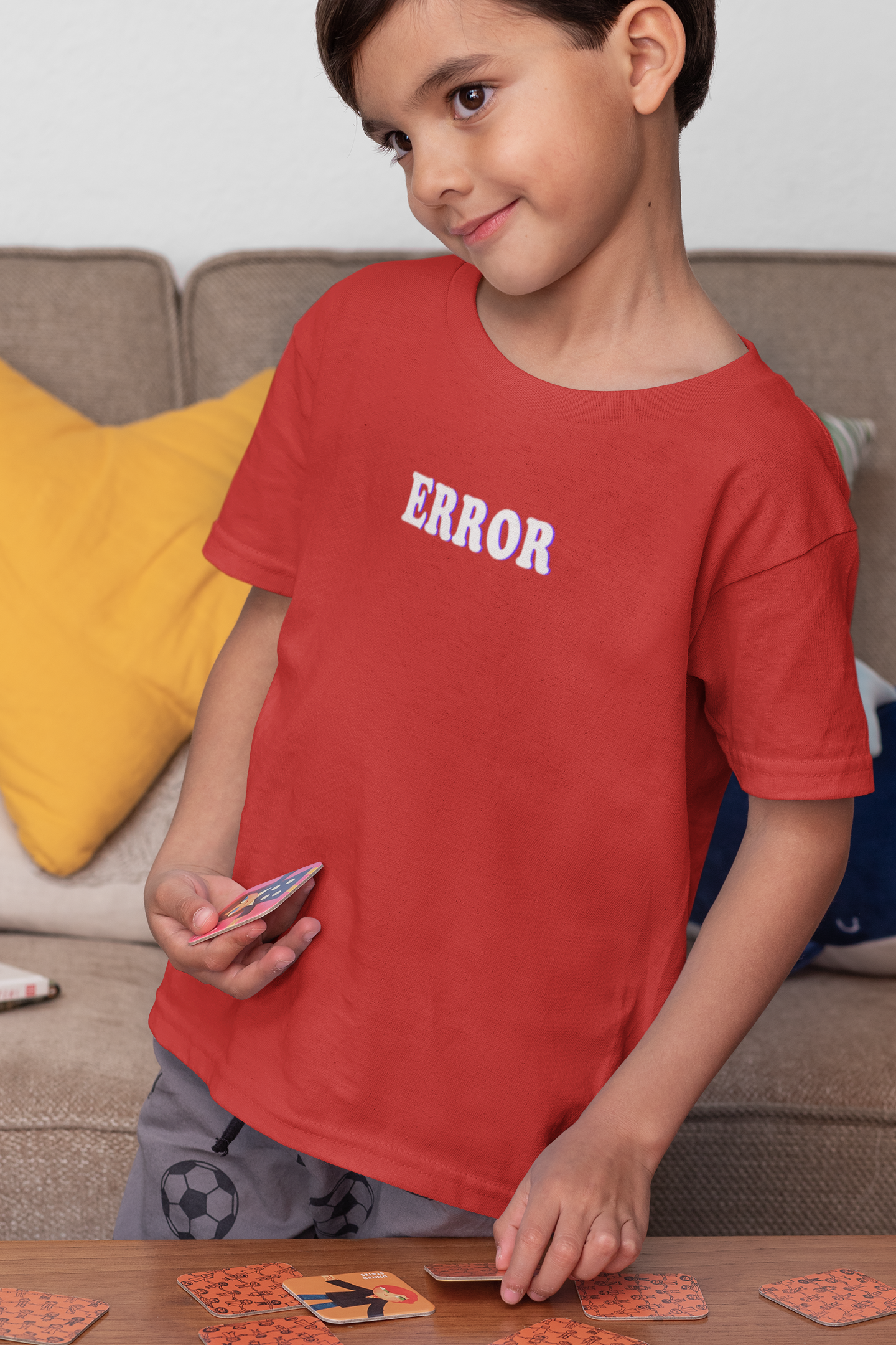 Error Minimals Half Sleeves T-Shirt for Boy-FunkyTeesClub