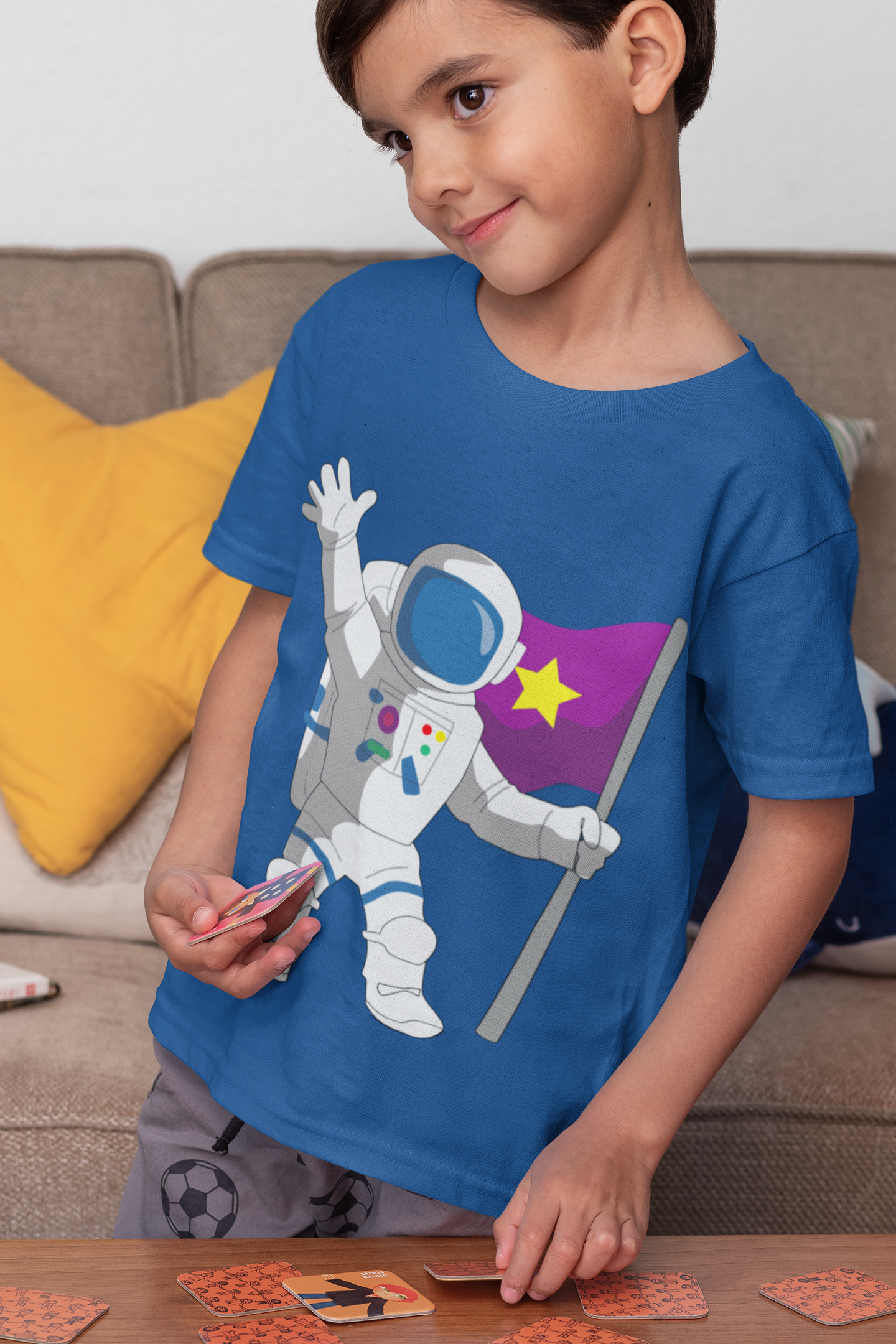 Future Astronaut Half Sleeves T-Shirt for Boy-FunkyTeesClub