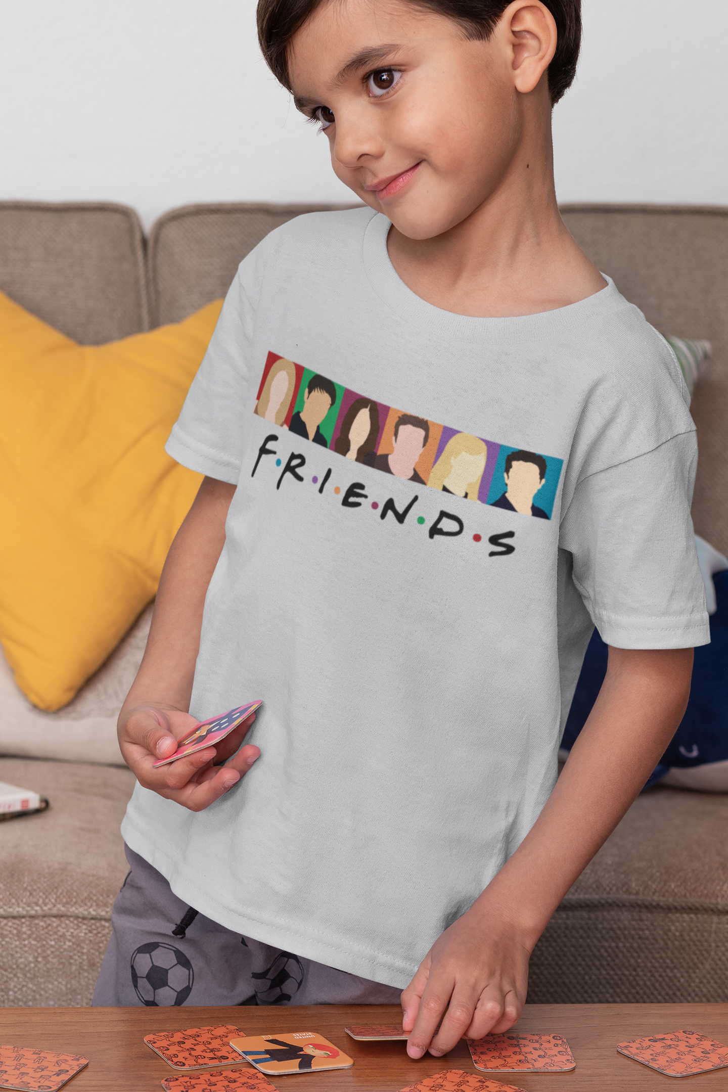 F.R.I.E.N.D.S Friends Web Series Half Sleeves T-Shirt for Boy-FunkyTeesClub