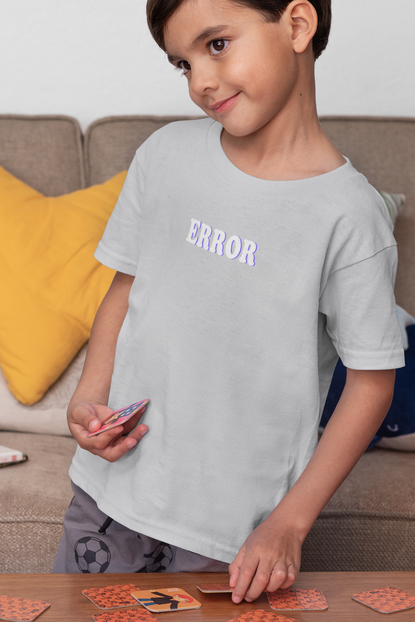 Error Minimals Half Sleeves T-Shirt for Boy-FunkyTeesClub