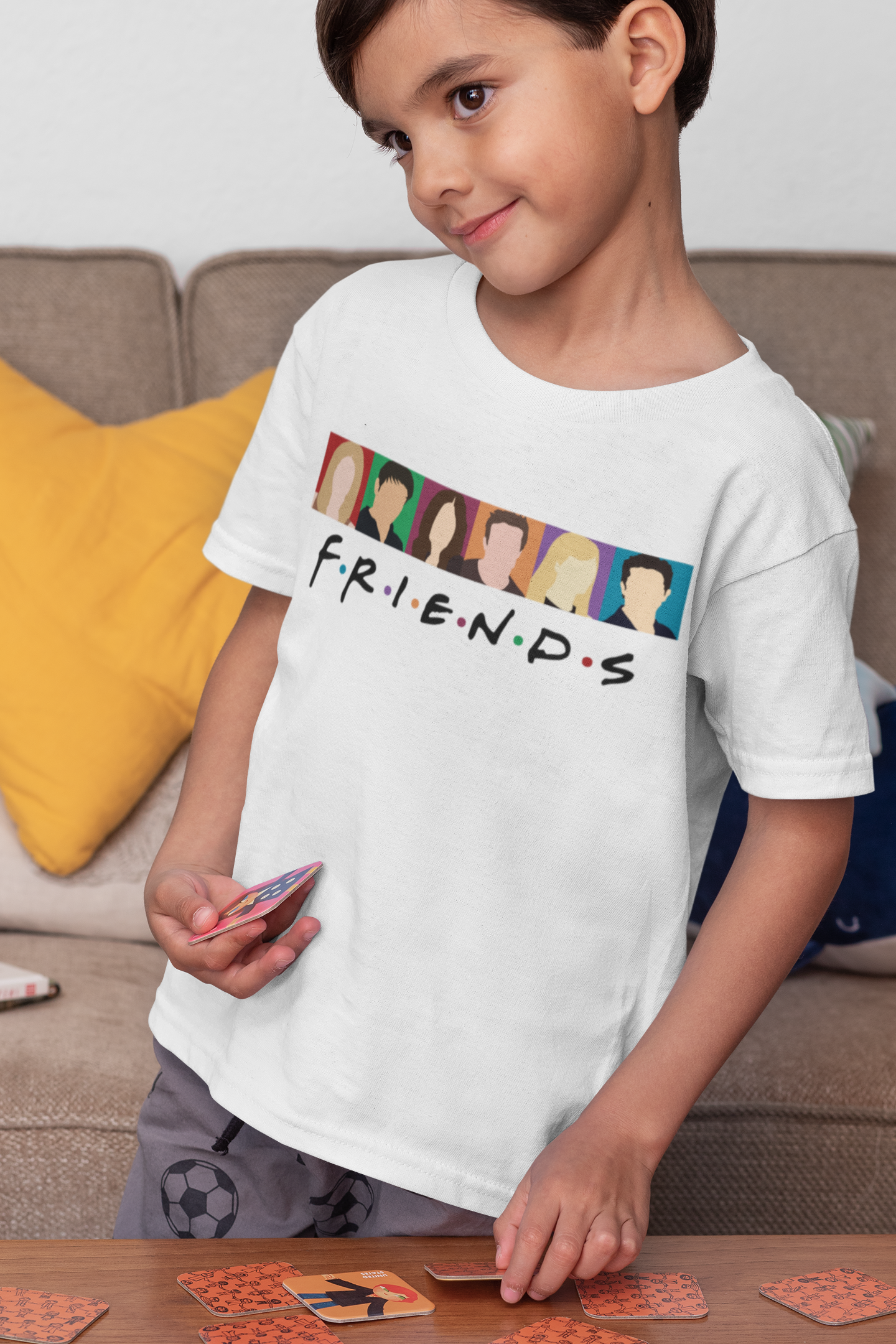F.R.I.E.N.D.S Friends Web Series Half Sleeves T-Shirt for Boy-FunkyTeesClub