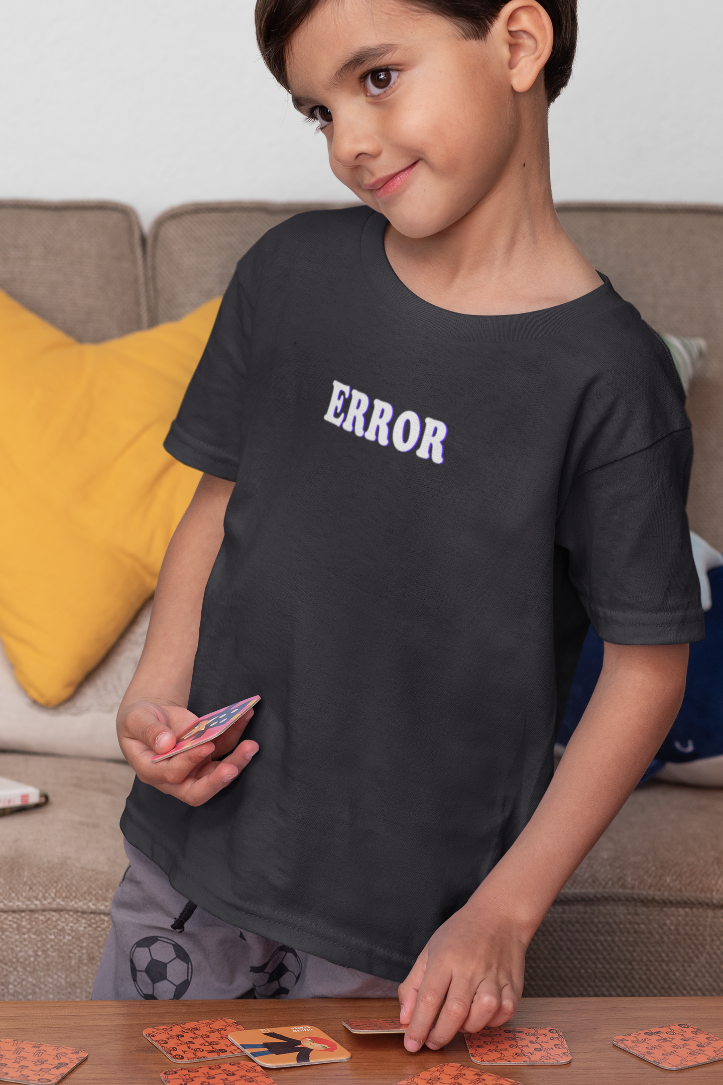 Error Minimals Half Sleeves T-Shirt for Boy-FunkyTeesClub