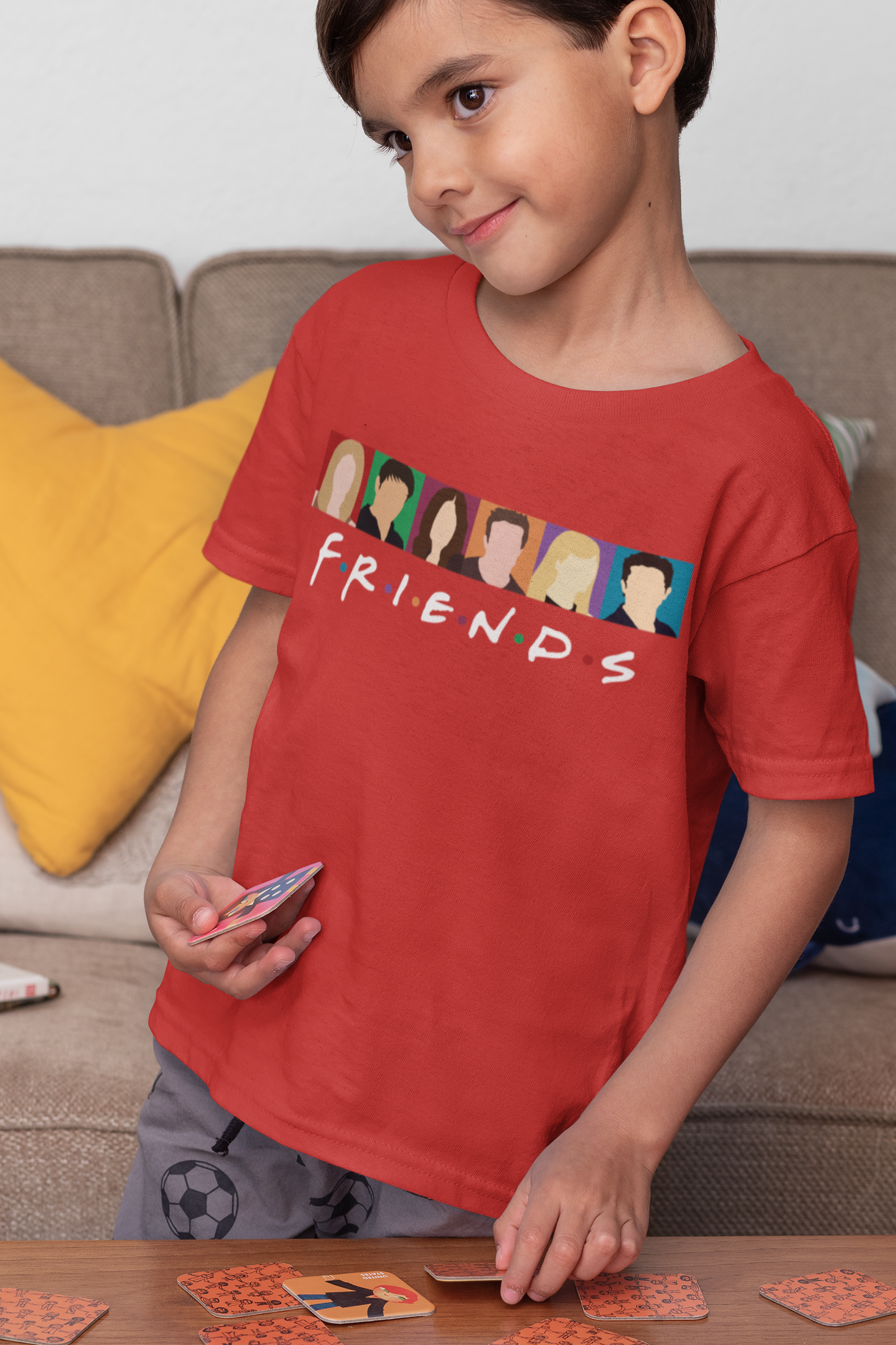 F.R.I.E.N.D.S Friends Web Series Half Sleeves T-Shirt for Boy-FunkyTeesClub