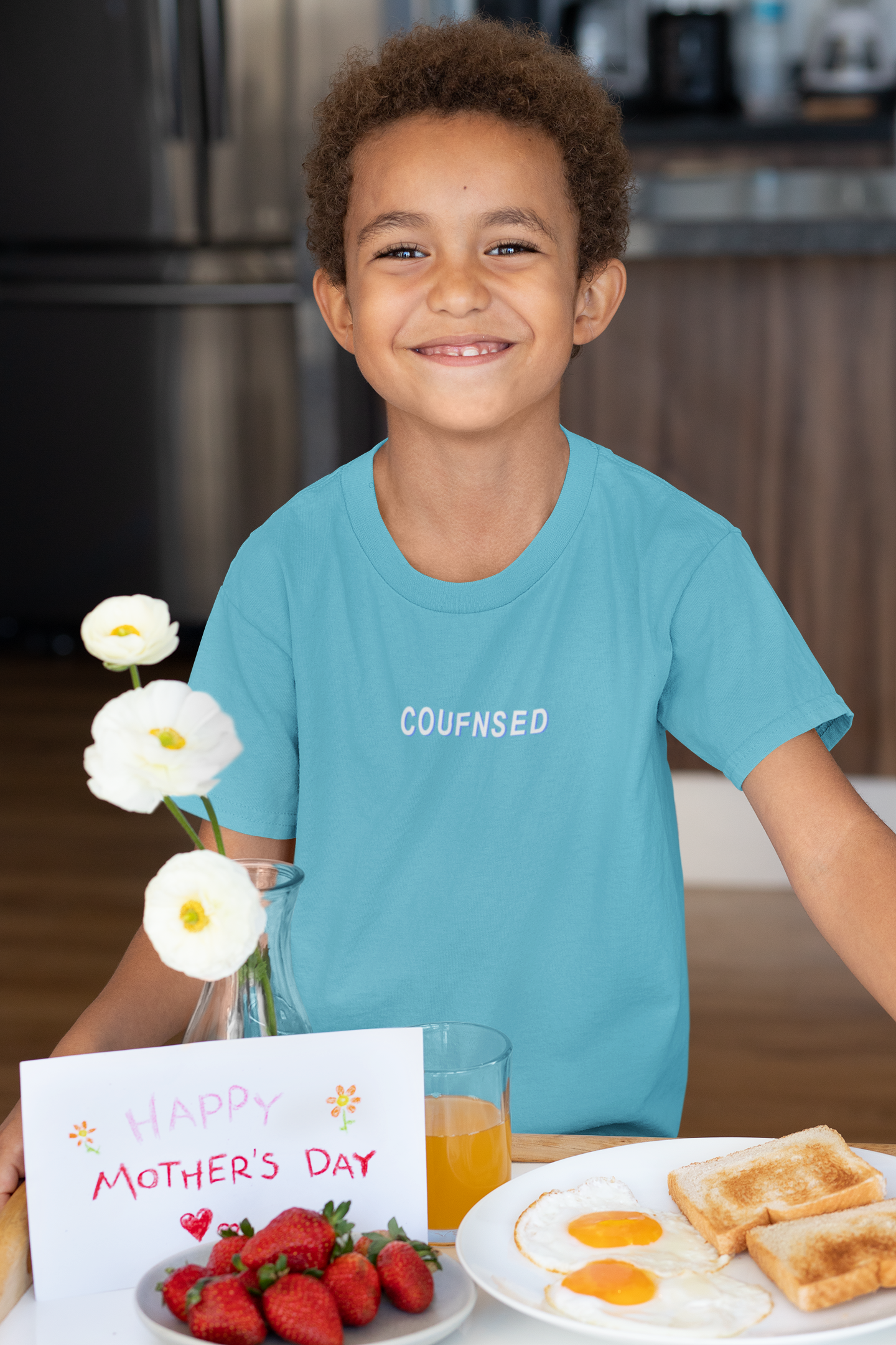 Confuse Minimals Half Sleeves T-Shirt for Boy-FunkyTeesClub