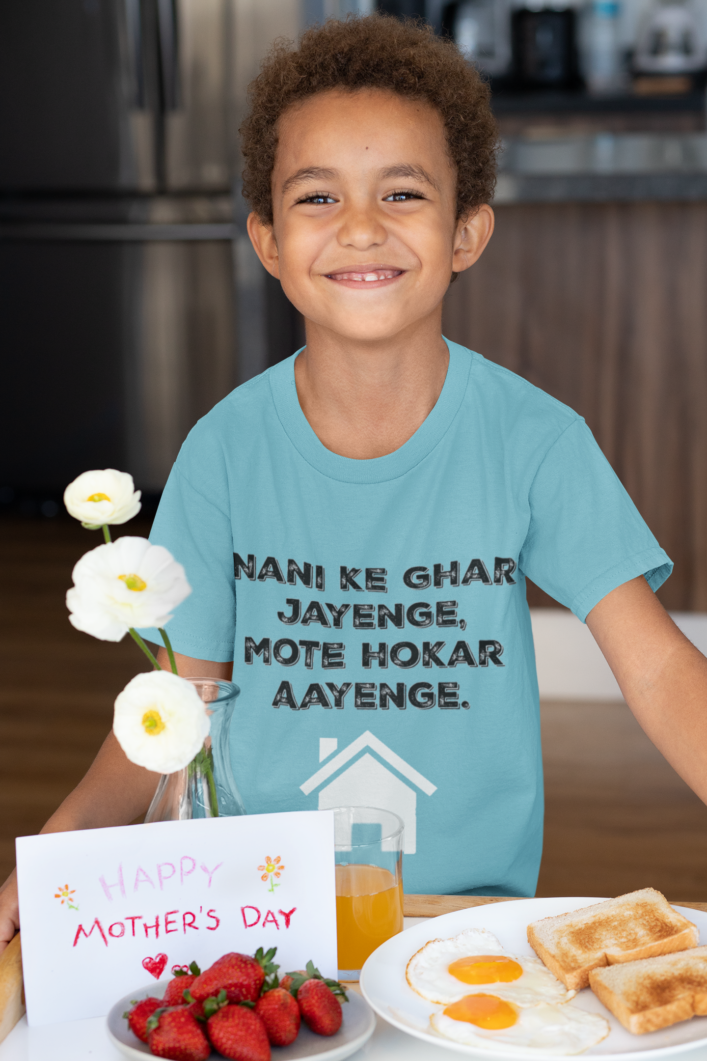 Nani Ke Ghar Jayege Half Sleeves T-Shirt for Boy-FunkyTeesClub