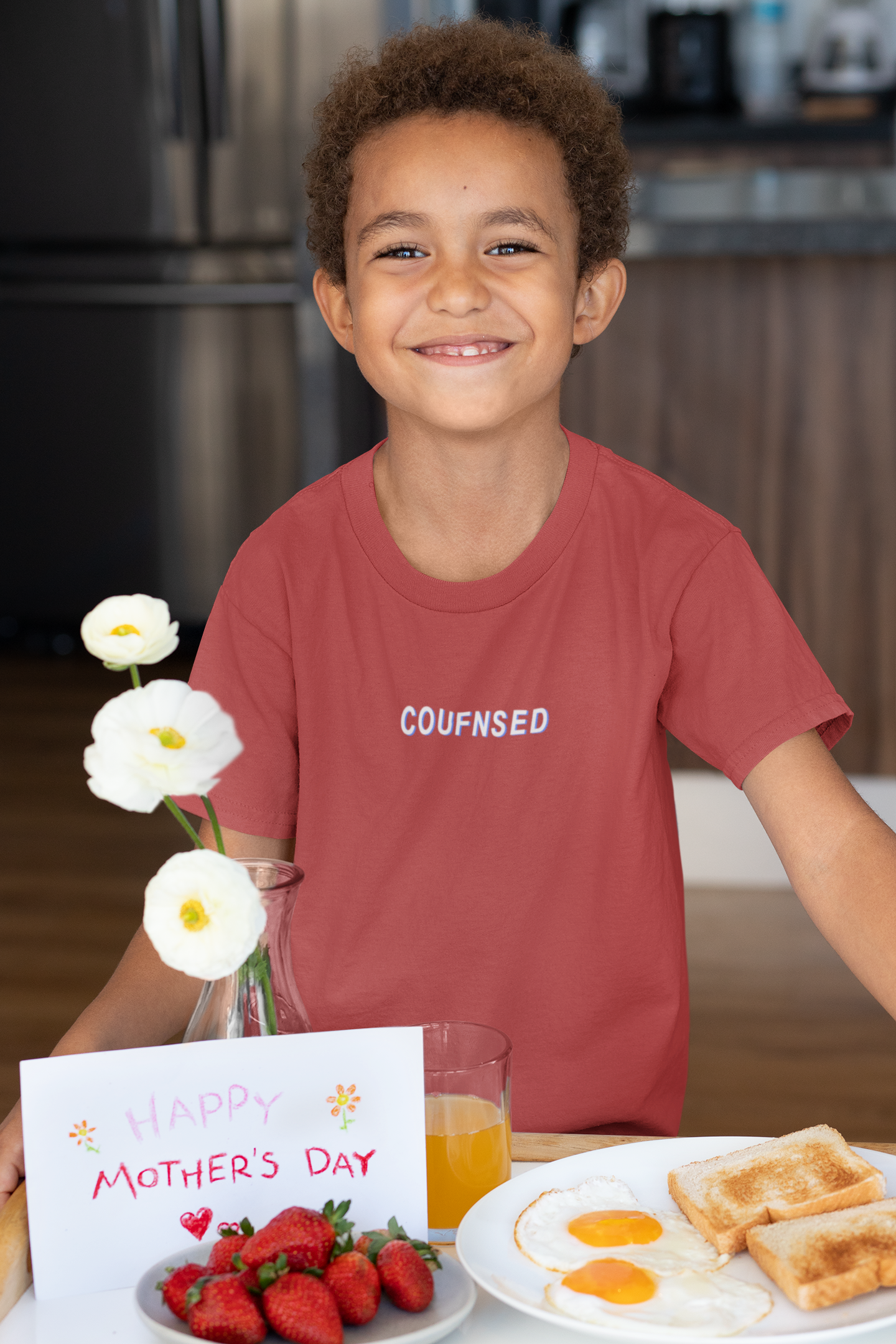 Confuse Minimals Half Sleeves T-Shirt for Boy-FunkyTeesClub
