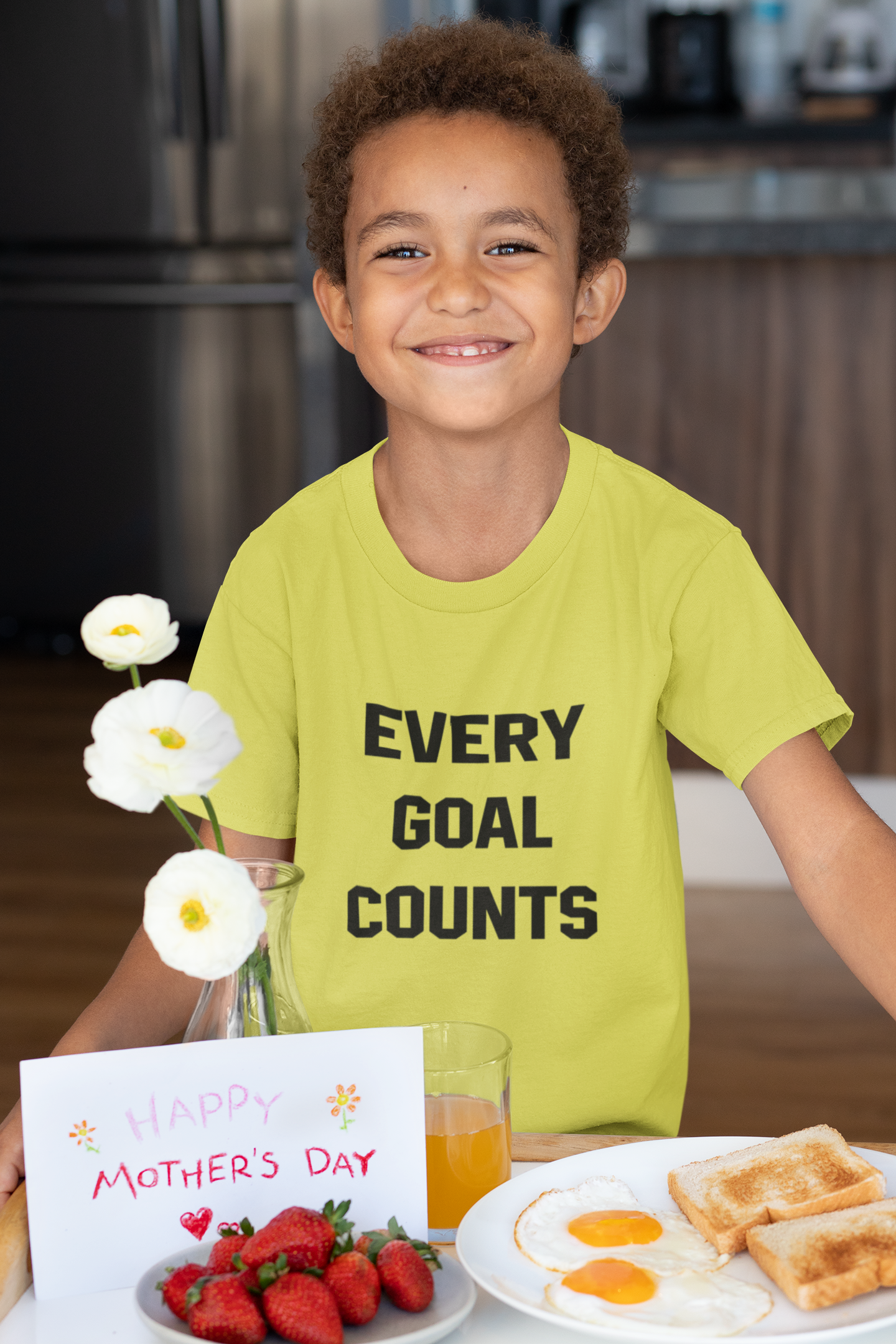 Every Goals Counts Half Sleeves T-Shirt for Boy-FunkyTeesClub