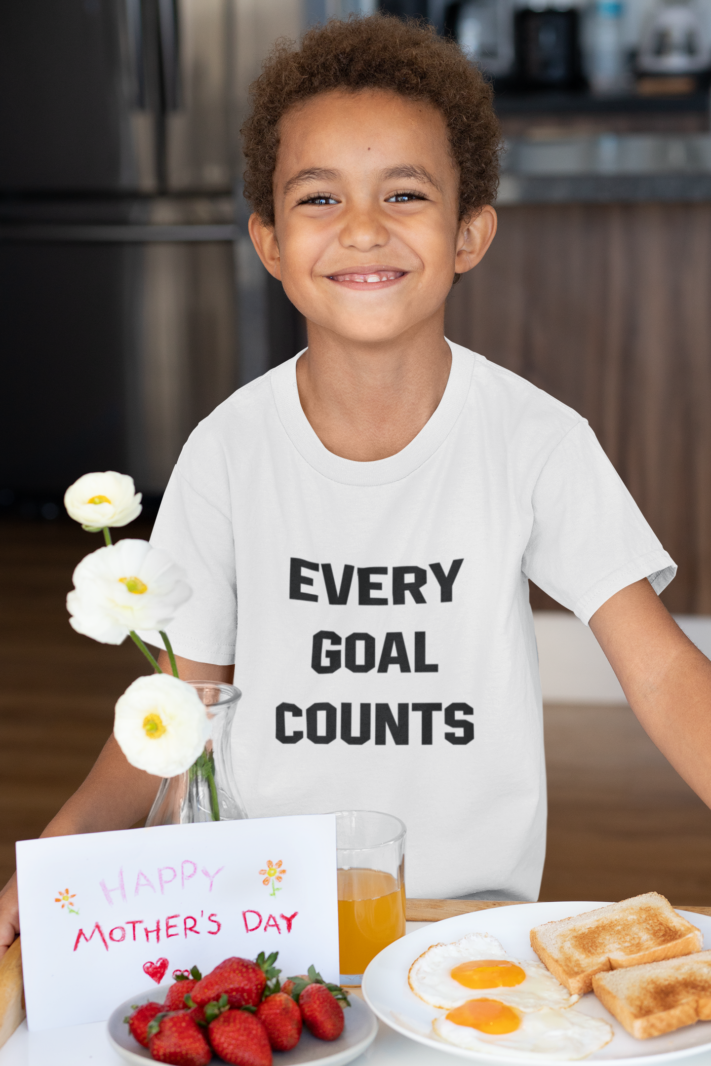 Every Goals Counts Half Sleeves T-Shirt for Boy-FunkyTeesClub