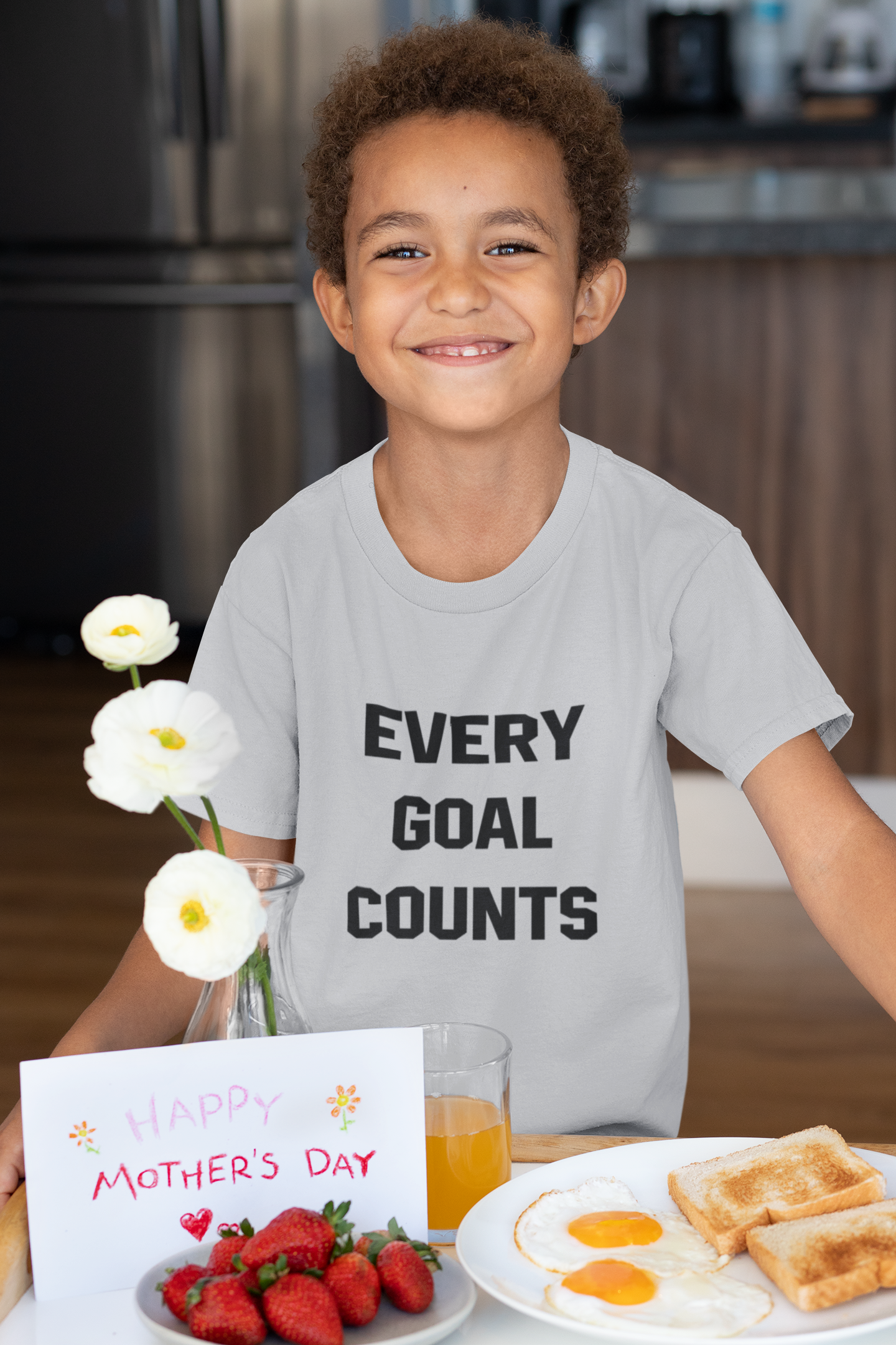 Every Goals Counts Half Sleeves T-Shirt for Boy-FunkyTeesClub